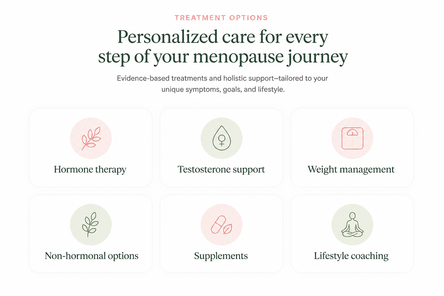 Menopause treatment options