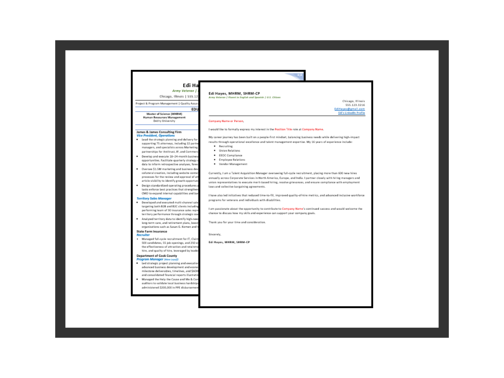 Resume & Cover Letter Template