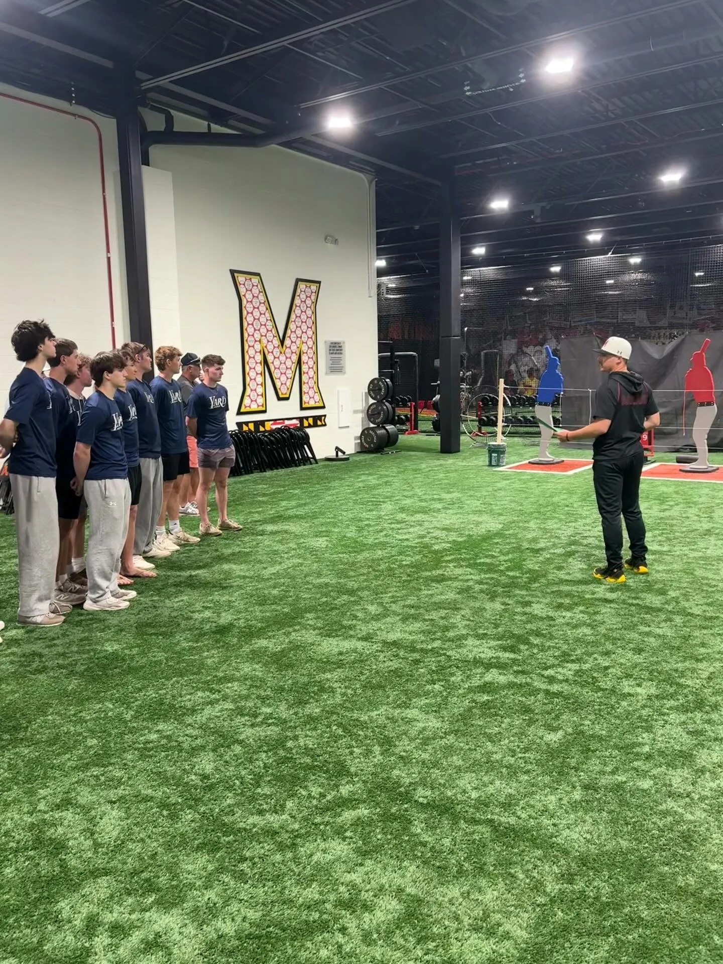 Thank you @terpsbaseball for hosting The Yard Wolfpack organization, players, and families this past weekend! We had an incredible experience on our tour of the new indoor facility, watching batting practice, and talking to players and coaches. An aw
