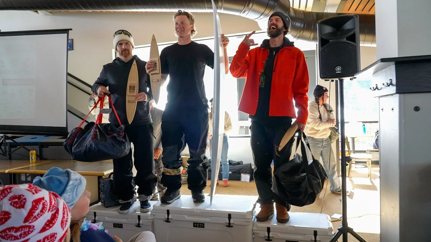 Results for the 2026 @gerrylopezsurfboards @bigwave_challenge at @mtbachelor 

Kane
1. Dru Brownrigg
2. Benji Farrow
3. Randal Seaton

Wahine
1. Janessa Bork
2. Erika Vikander
3. Rel Friedman

Pro Surfer
1. Andrew Mariner
2. Ken Butterfield
3. Joey M