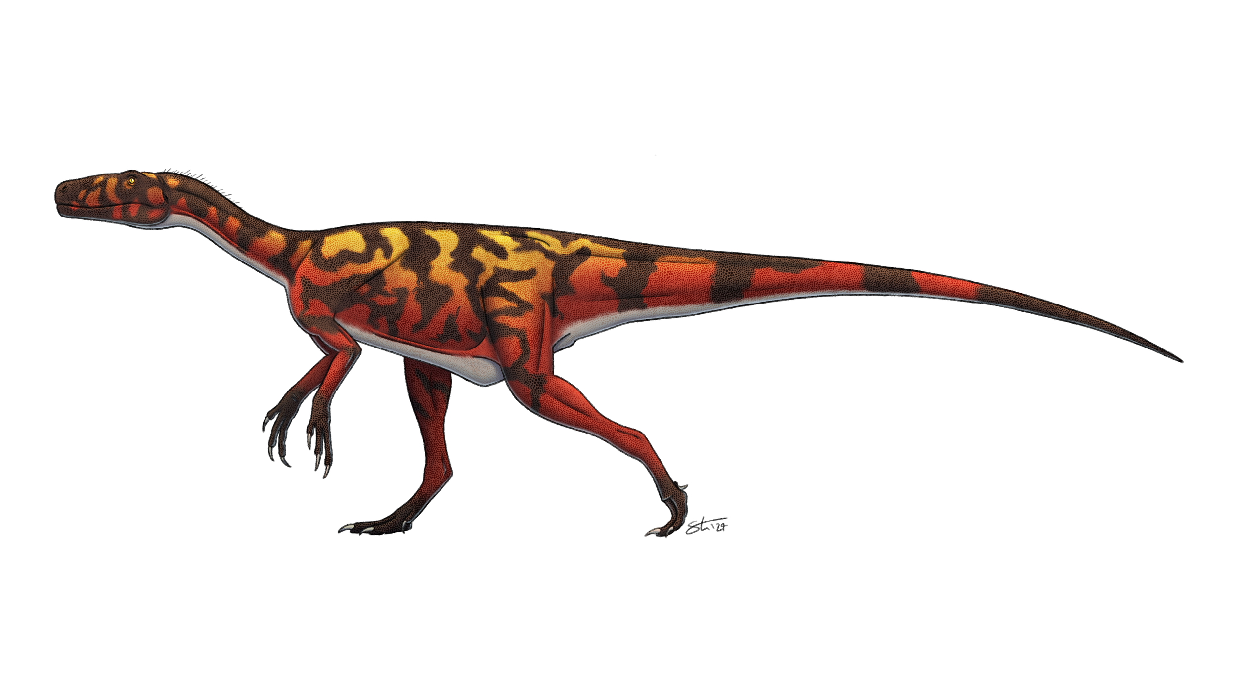 Herrarsaurus, based on the design from Jurassic Park: The Game. Commission for a private client.