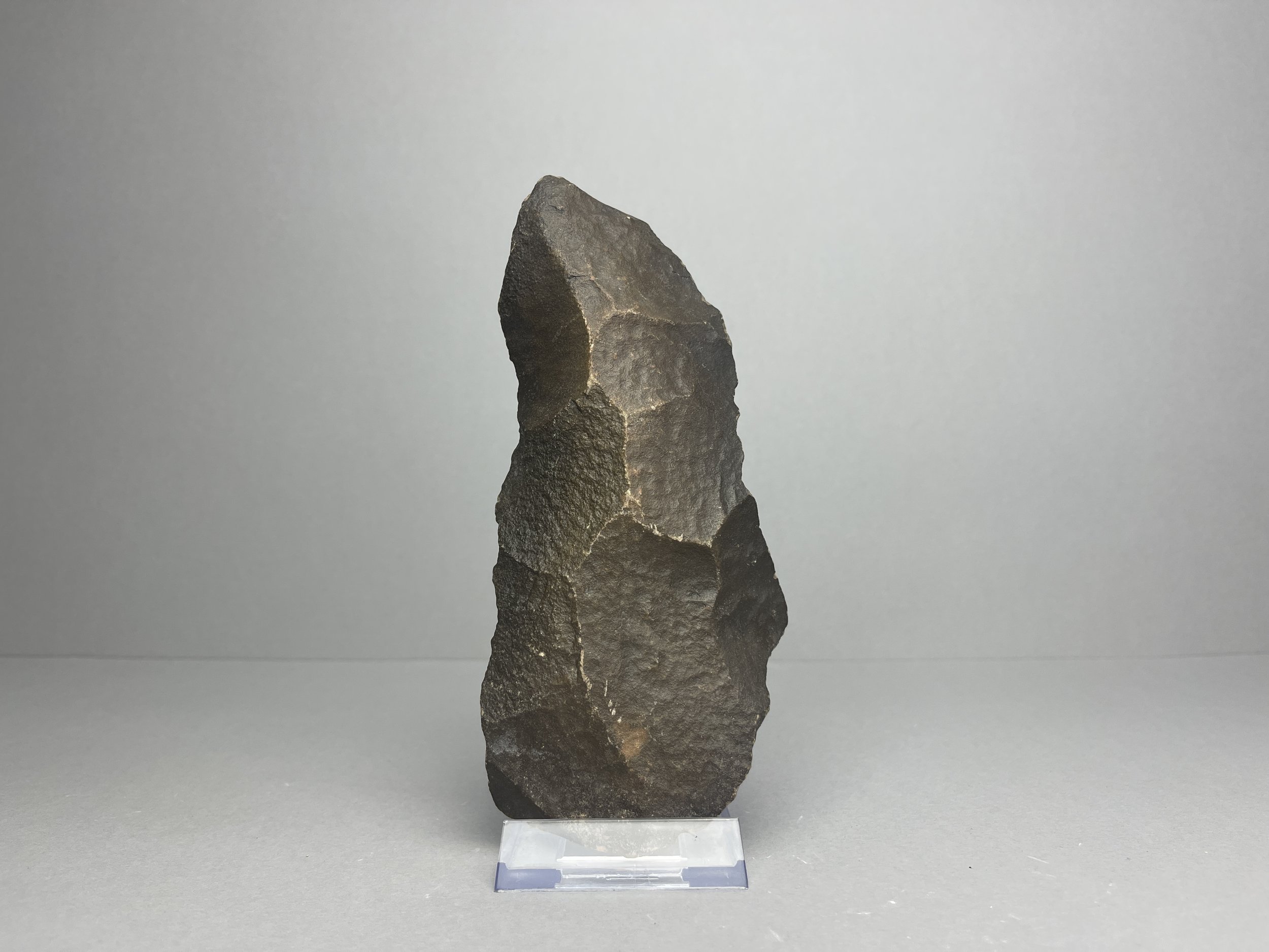 Genuine Homo Erectus Hand Axe - Prehistoric Paleolithic Bifacial Stone Artifact, 615g