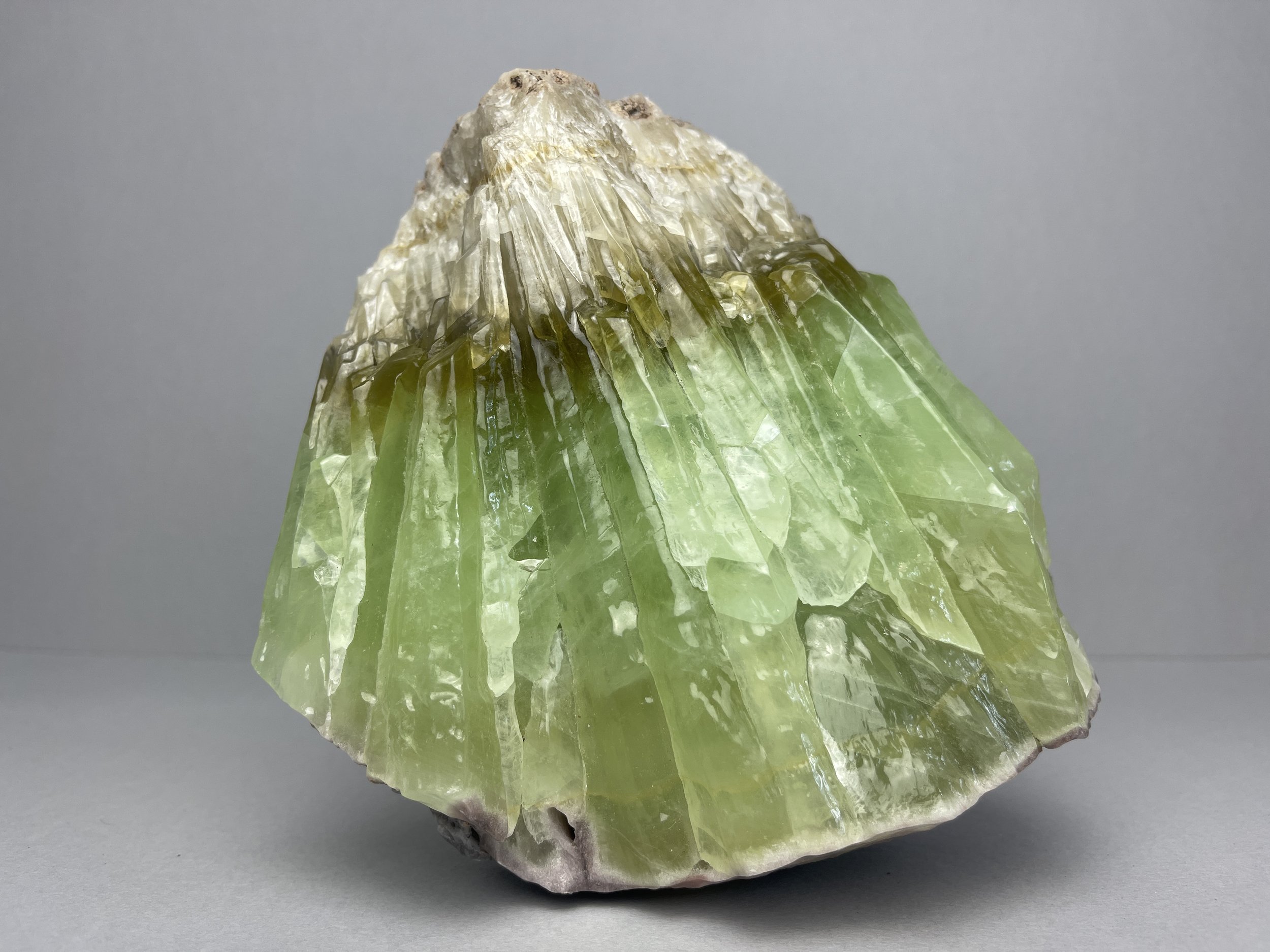 3.5kg Massive Green Calcite Crystal, Large Raw Morocco Calcite Cluster, Rare Statement Specimen