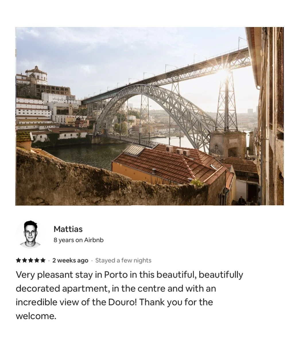 Thanks for the love, Mattias 💛
#OASIYSPorto #AirbnbPortugal #PortoViews #PortoStay #PortoPortugal