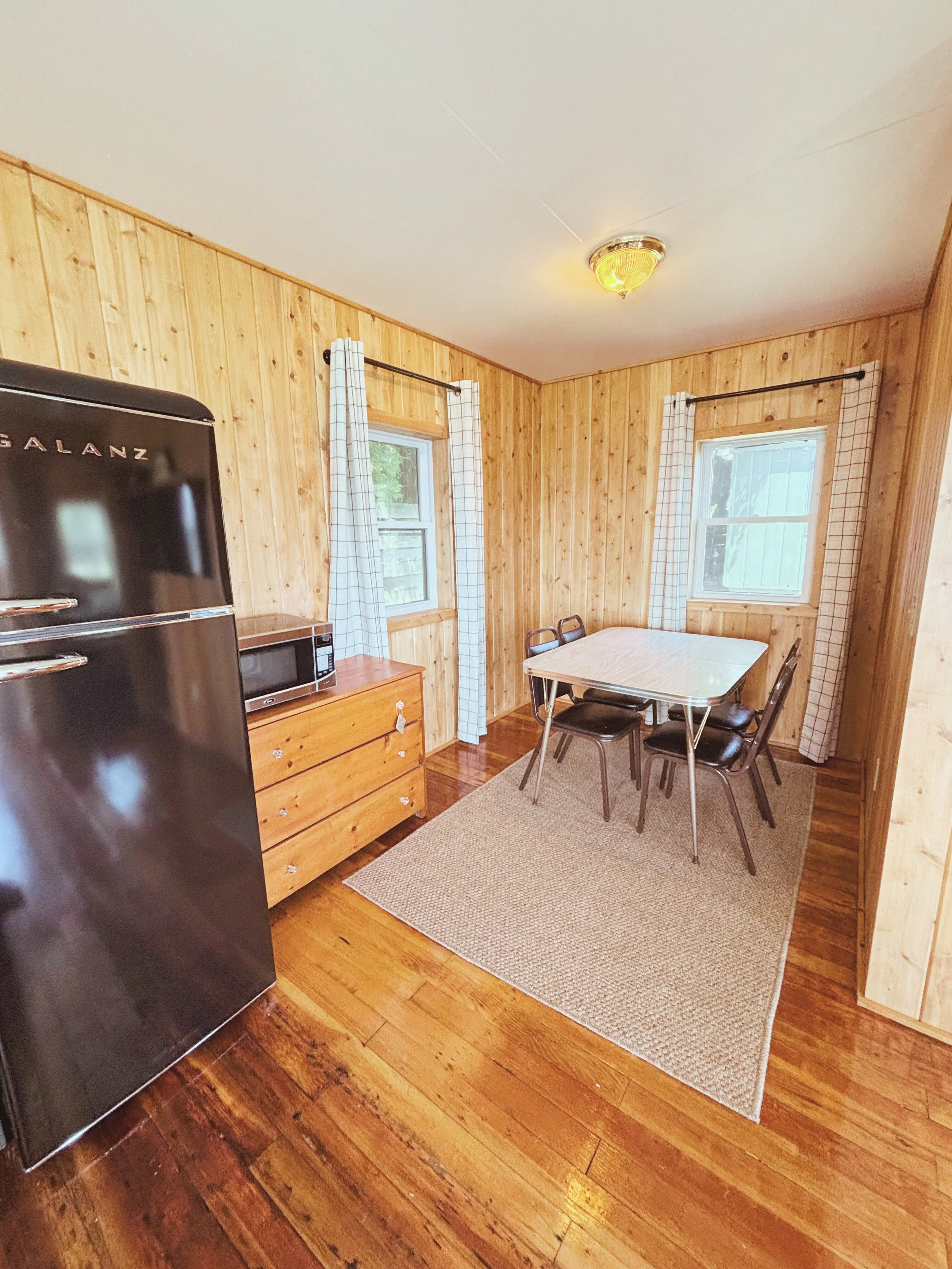 Dining area with lake view