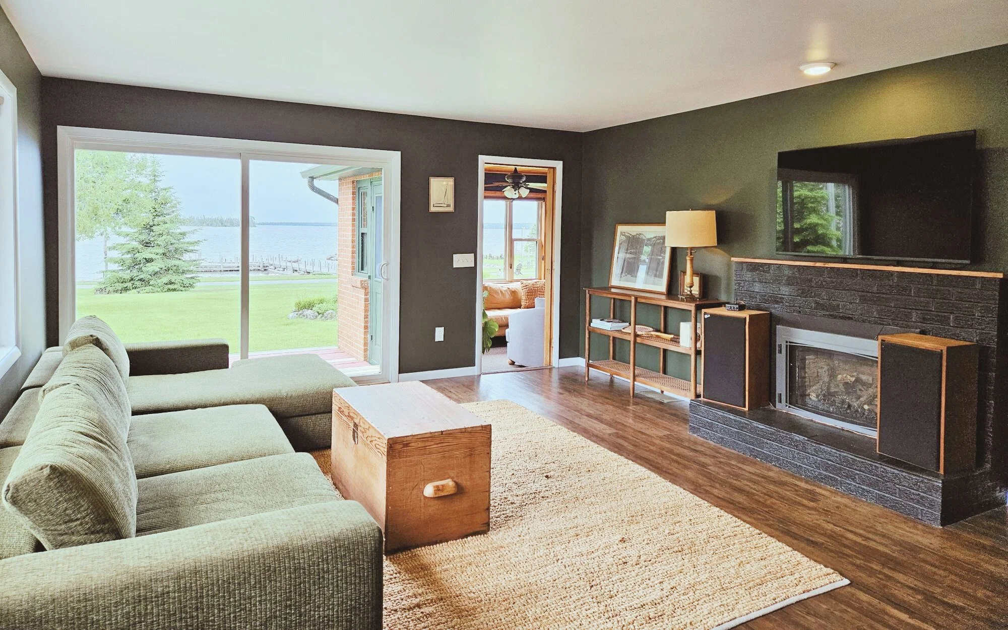Bright large living room