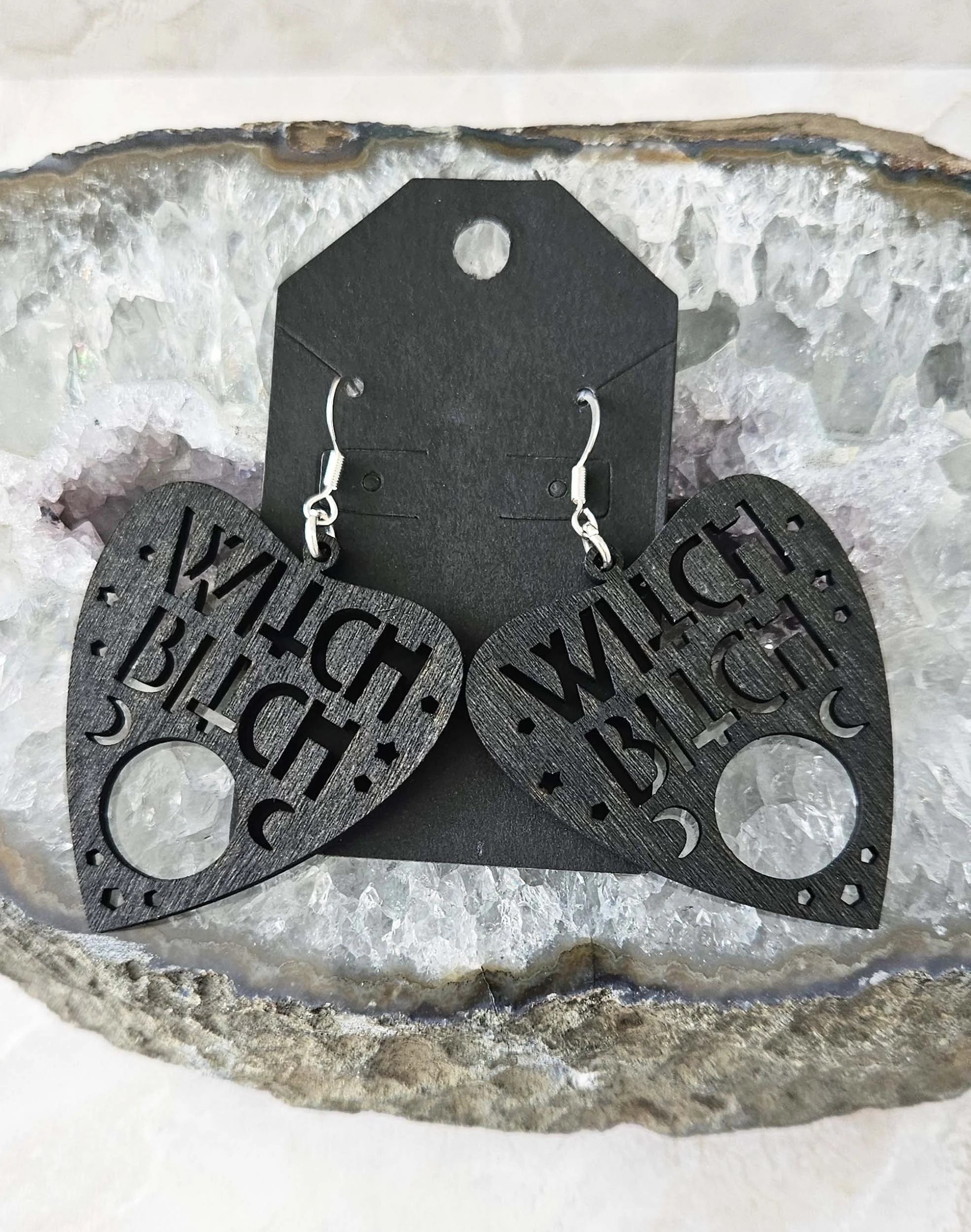 Wood Witch Planchet Earrings