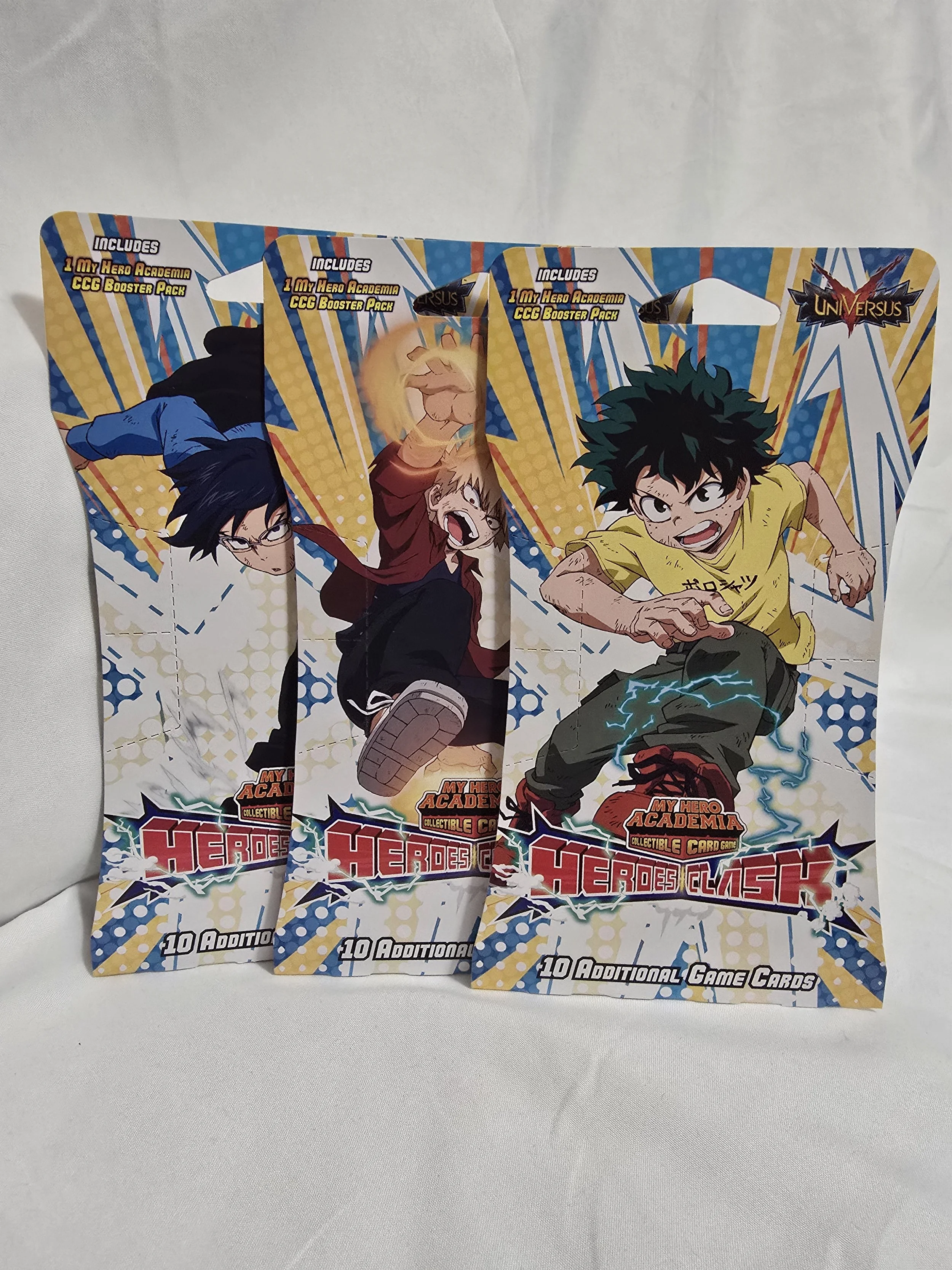 UniVersus:  My Hero Academia - Series Three "Heroes Clash" Unlimited Sleeved Boosters