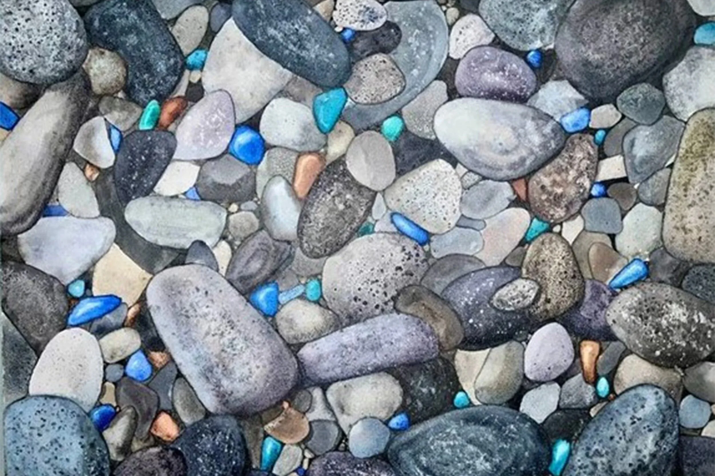 "Maine Beach Glass" Limited Edition Print
