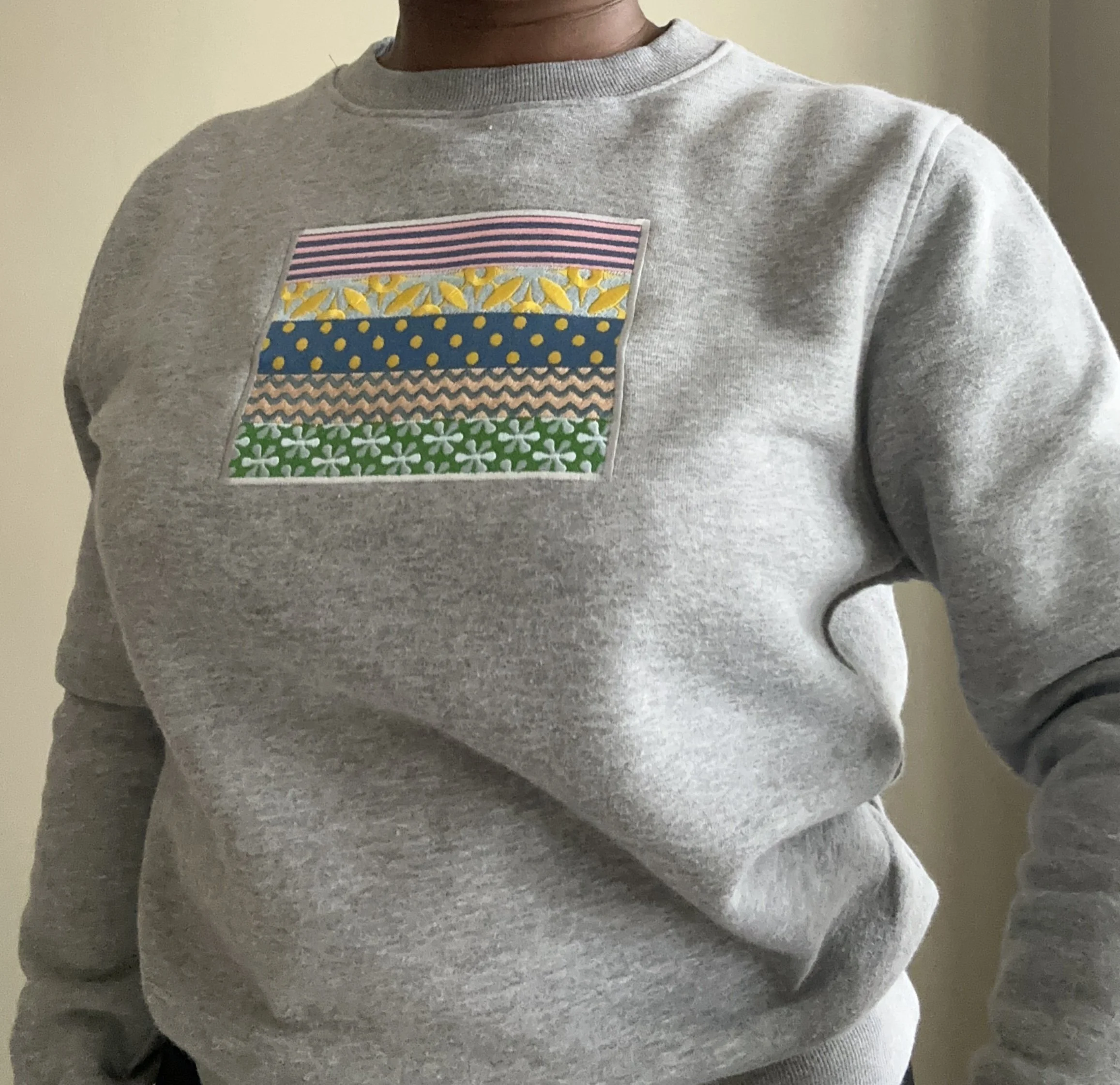 Patch Embroidered Sweatshirt