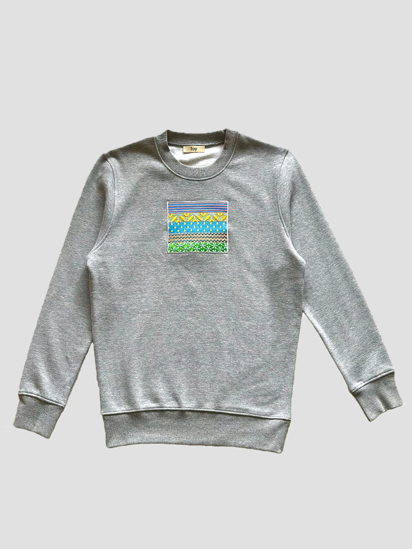 "patch" embroidered sweatshirt