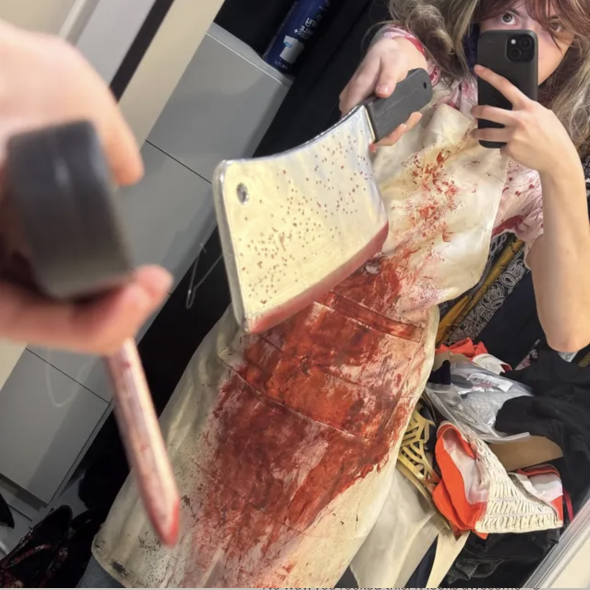 bloody butcher apron set
