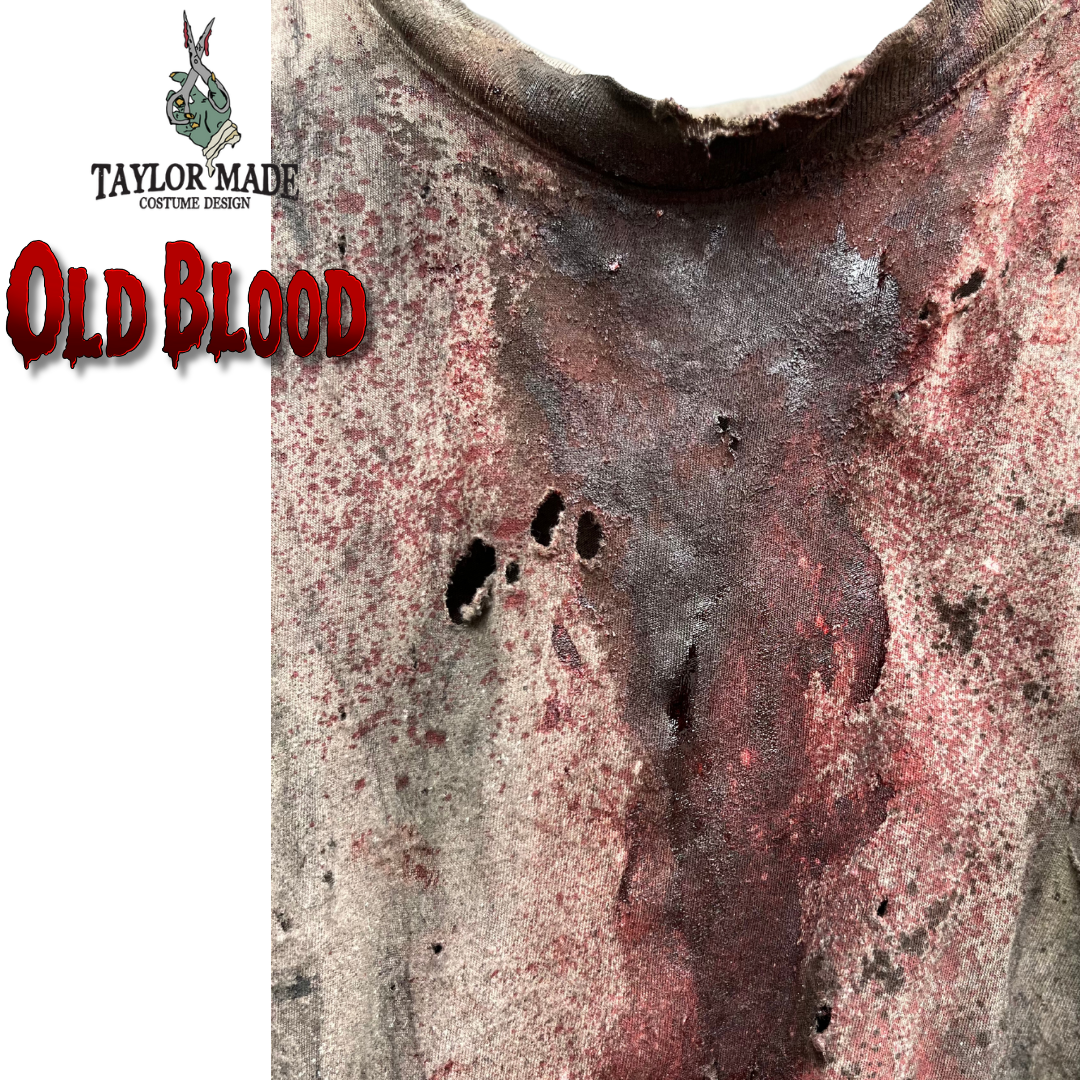Example of paint quality of "Old Blood" airbrushable textile paint