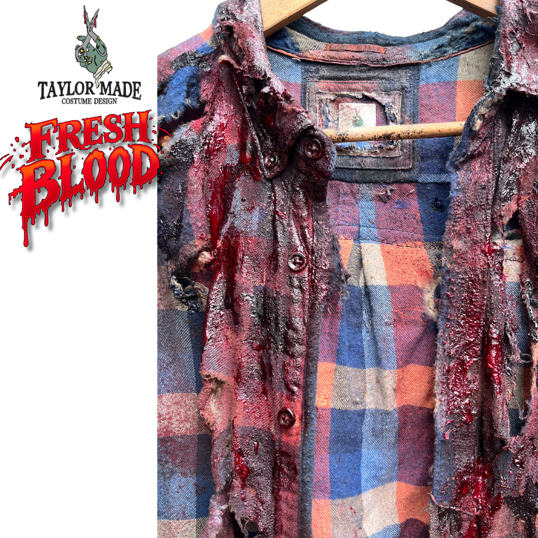 Example of paint quality of "Fresh Blood" airbrushable textile paint