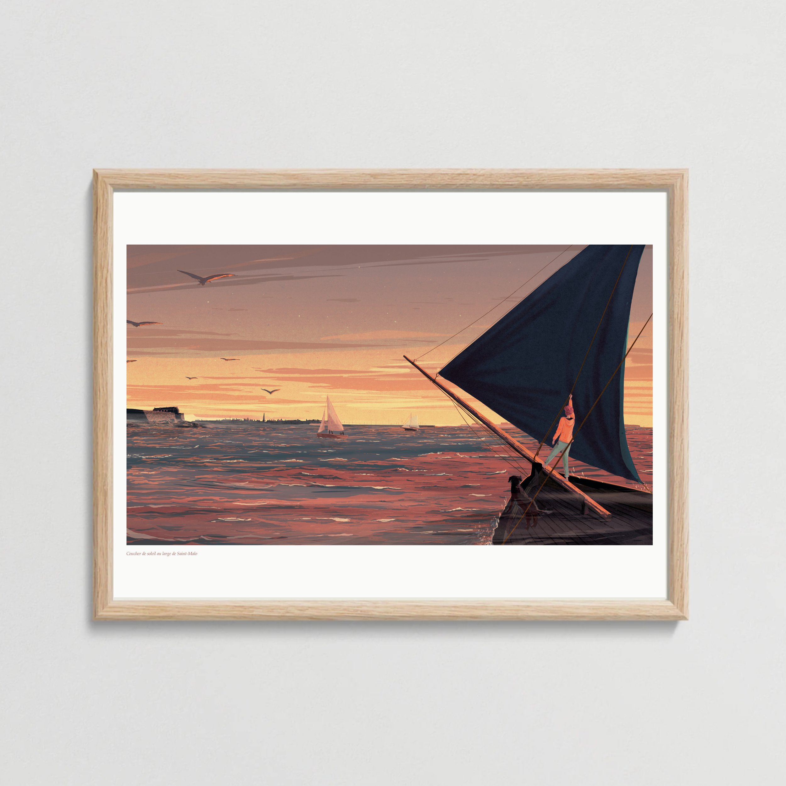 Coucher de soleil à Saint-Malo