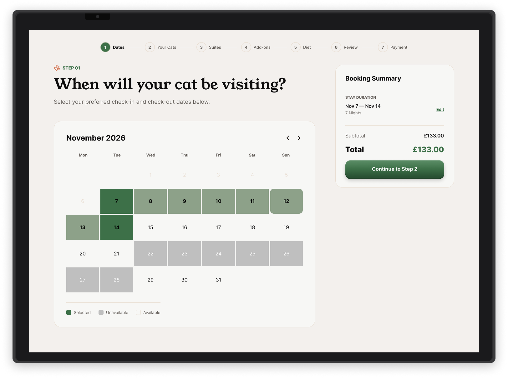 Redesigning the Booking Process