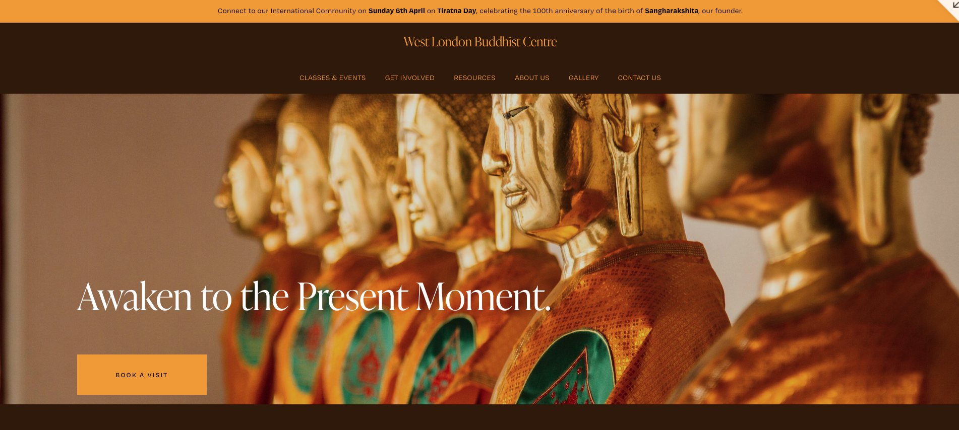 West London Buddhist Centre - community space for Buddhist practitioners and learners