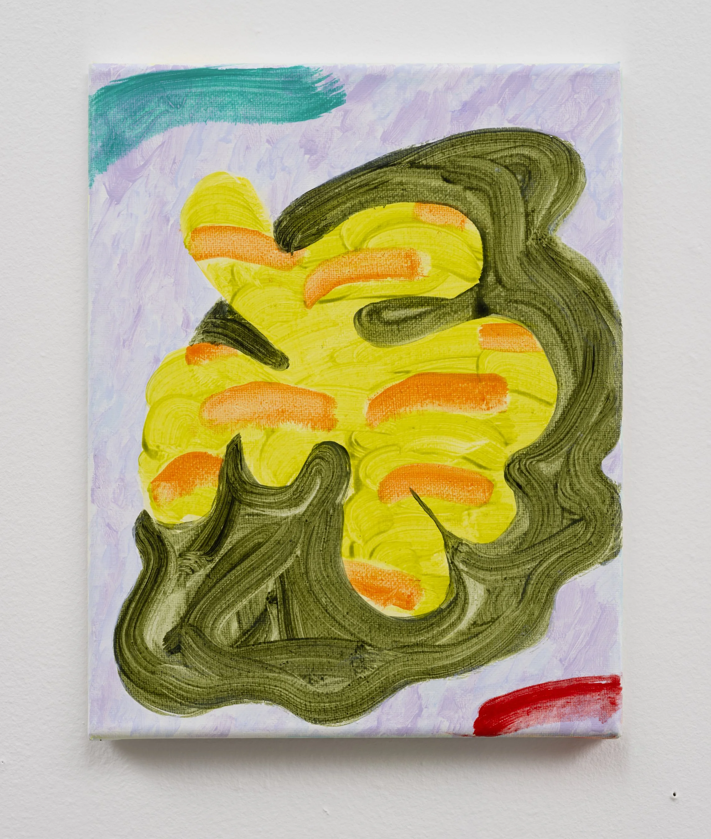 Yellow Fig, 10" x 8", acrylic on canvas, 2025