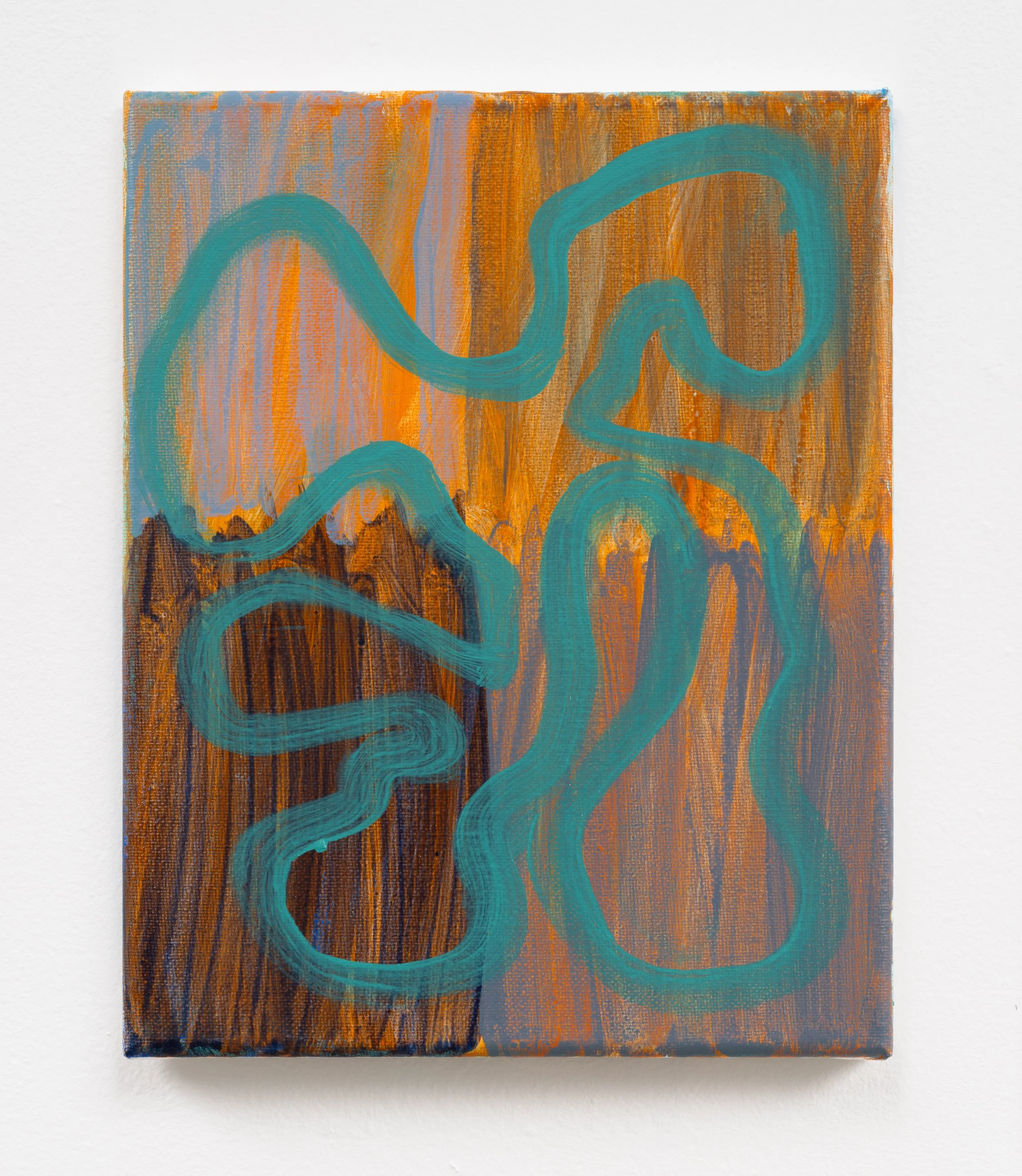 Green Figure, 10" x 8", acrylic on canvas, 2025.