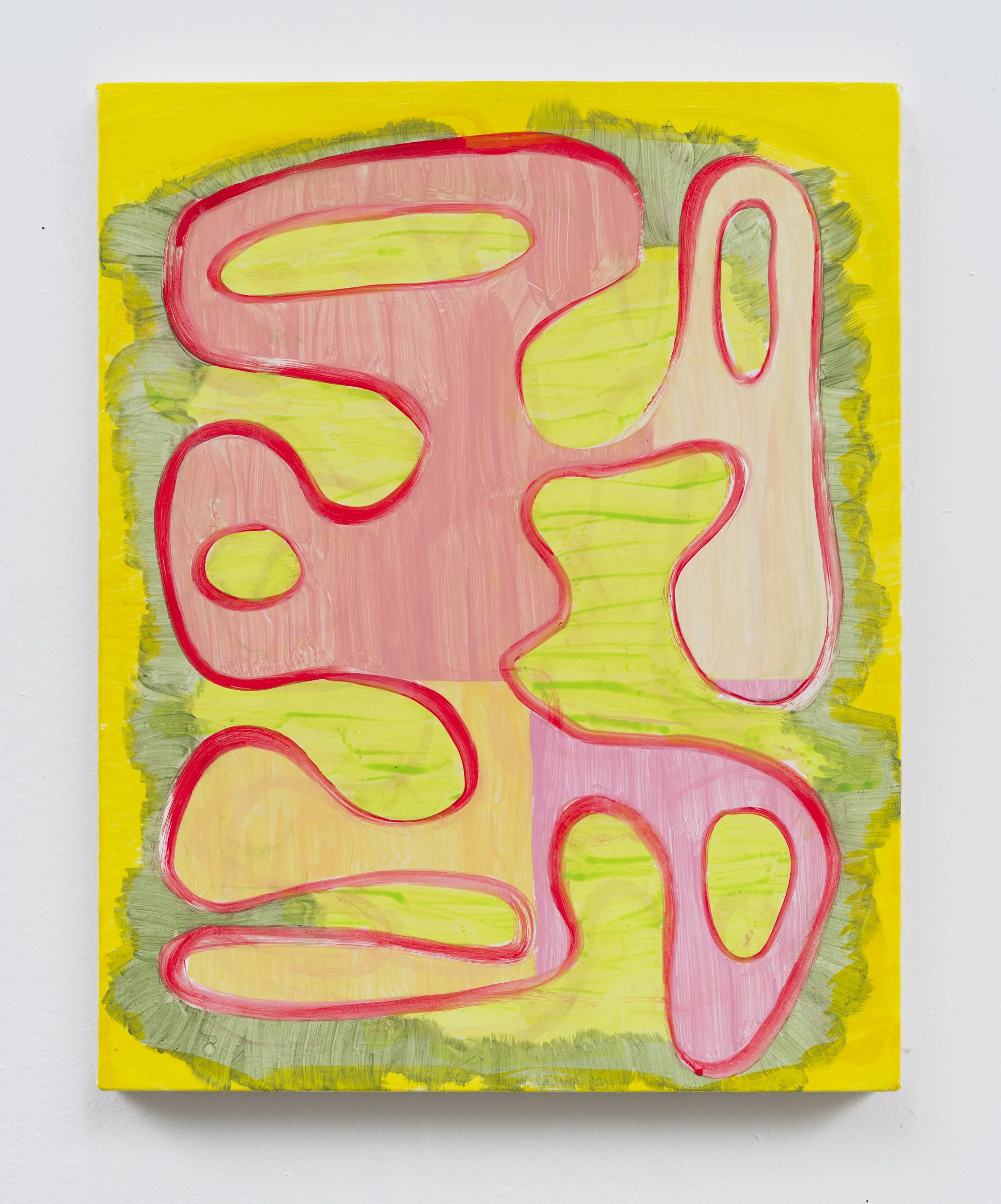 Inner Work, 20" x 16", acrylic on canvas, 2025.