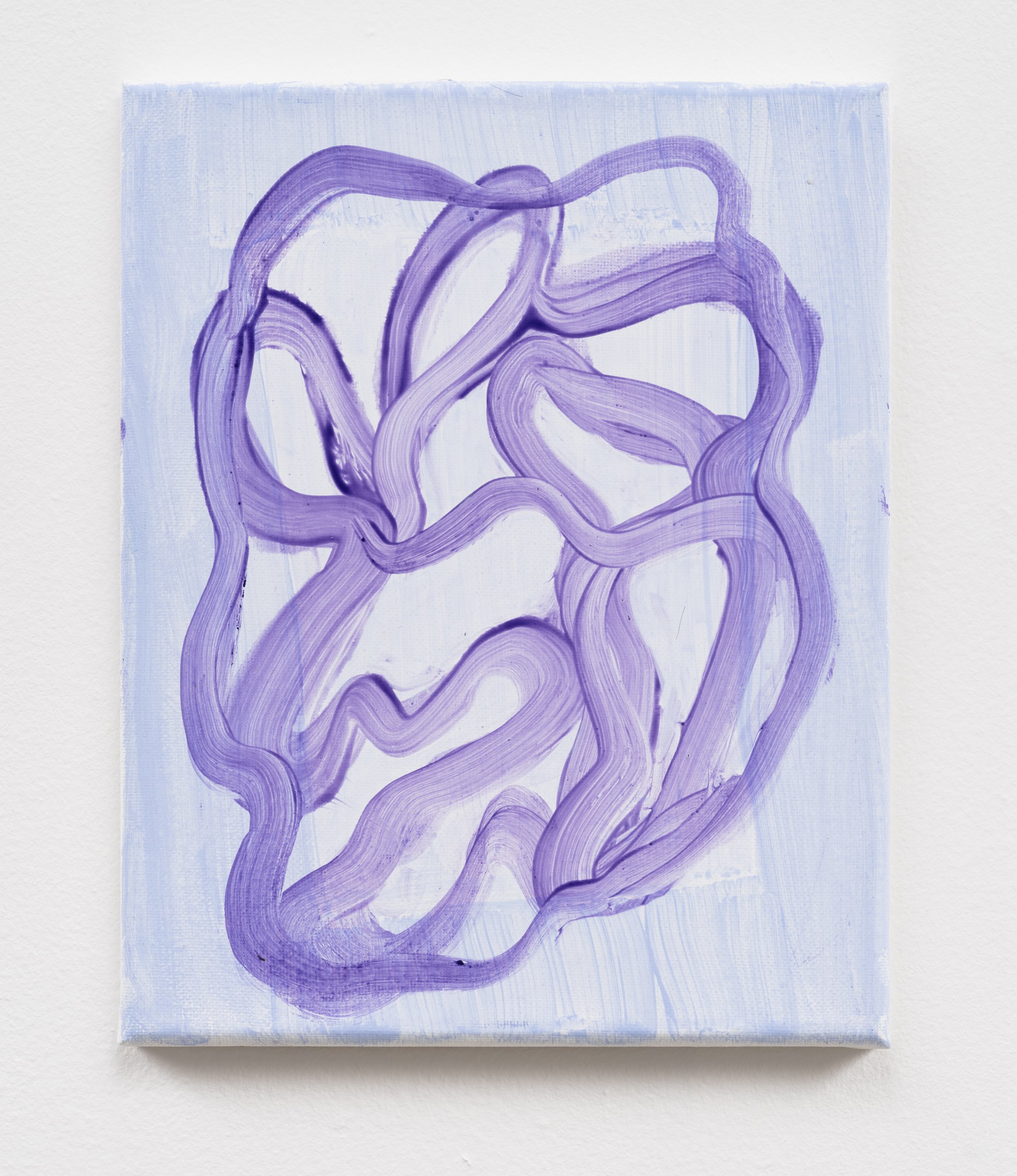 Purple Ghost, 10" x 8", acrylic on canvas, 2025.