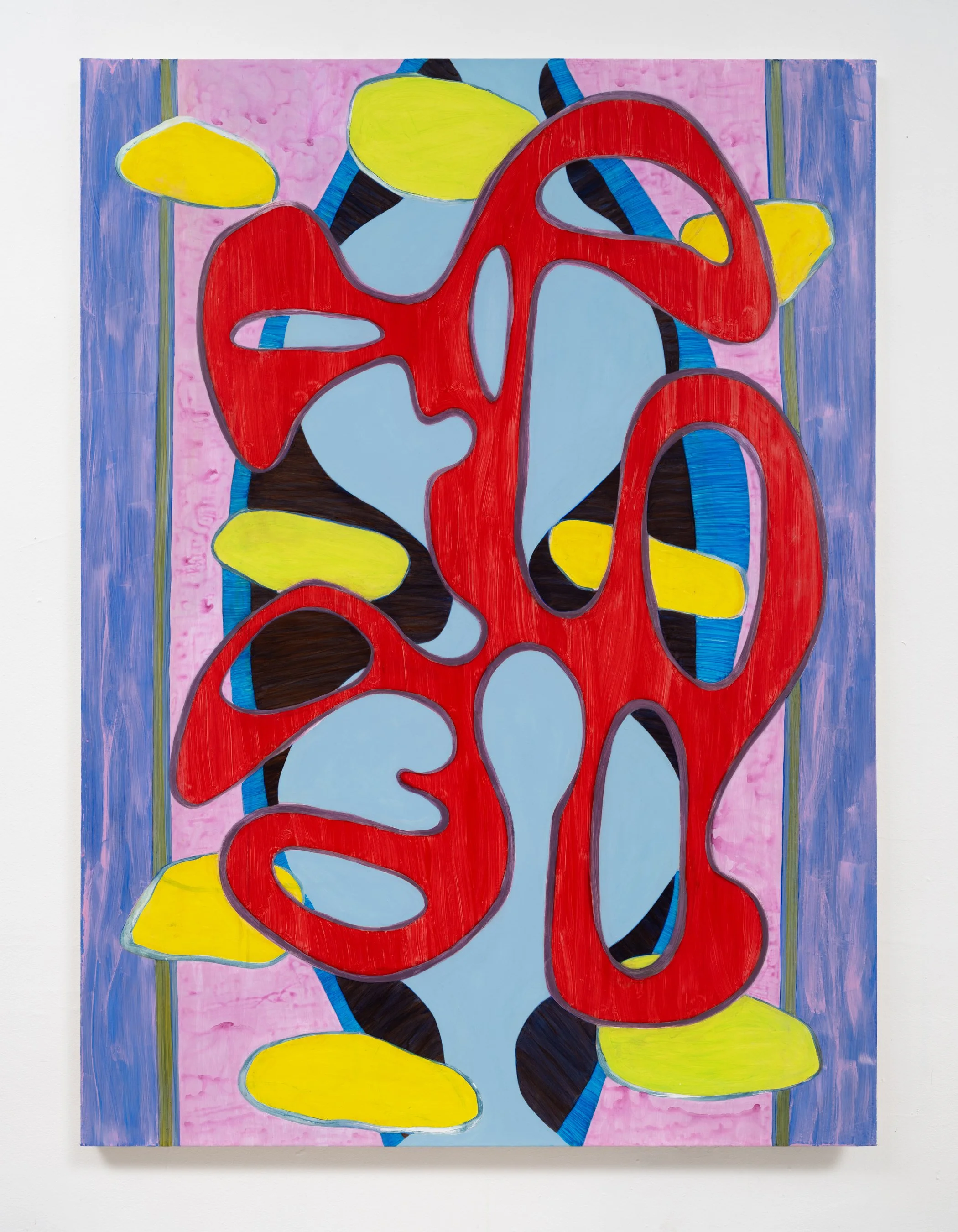 Red Queen, 60" x 44", acrylic on canvas, 2025.