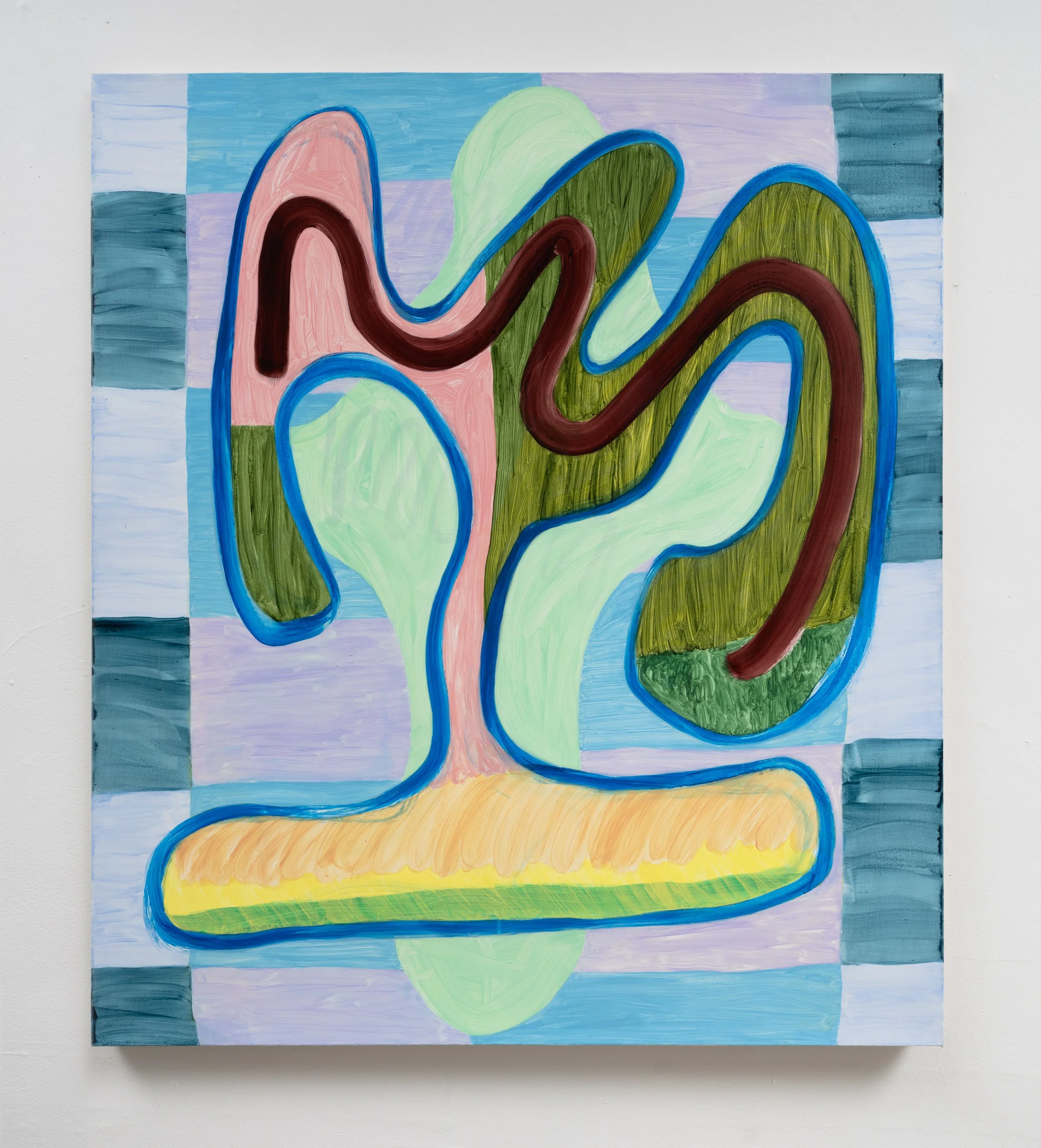 First Shadow, 48" x 42", acrylic on canvas, 2025.