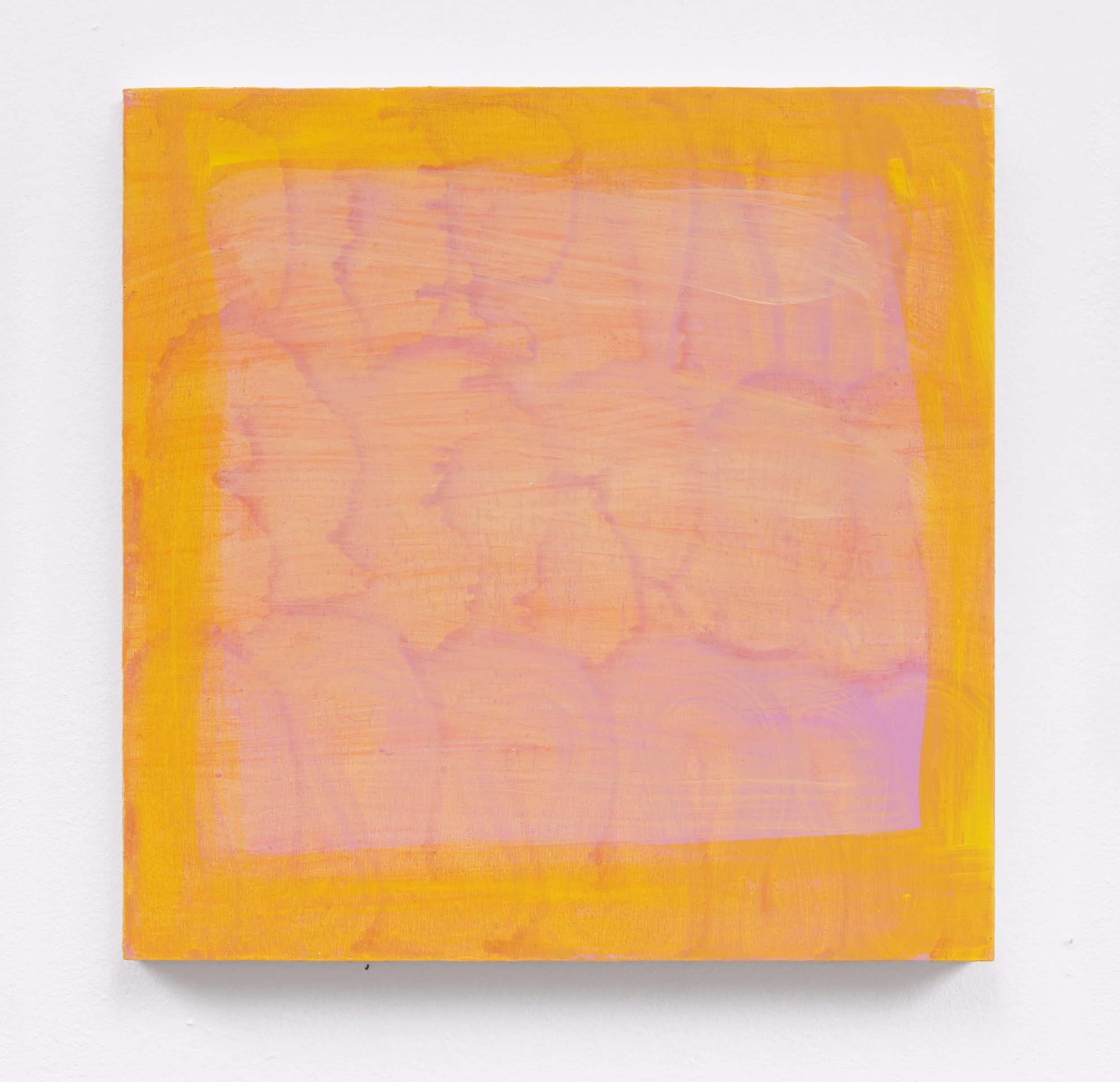 Pink Ghost, 12" x 12", acrylic on panel, 2025.