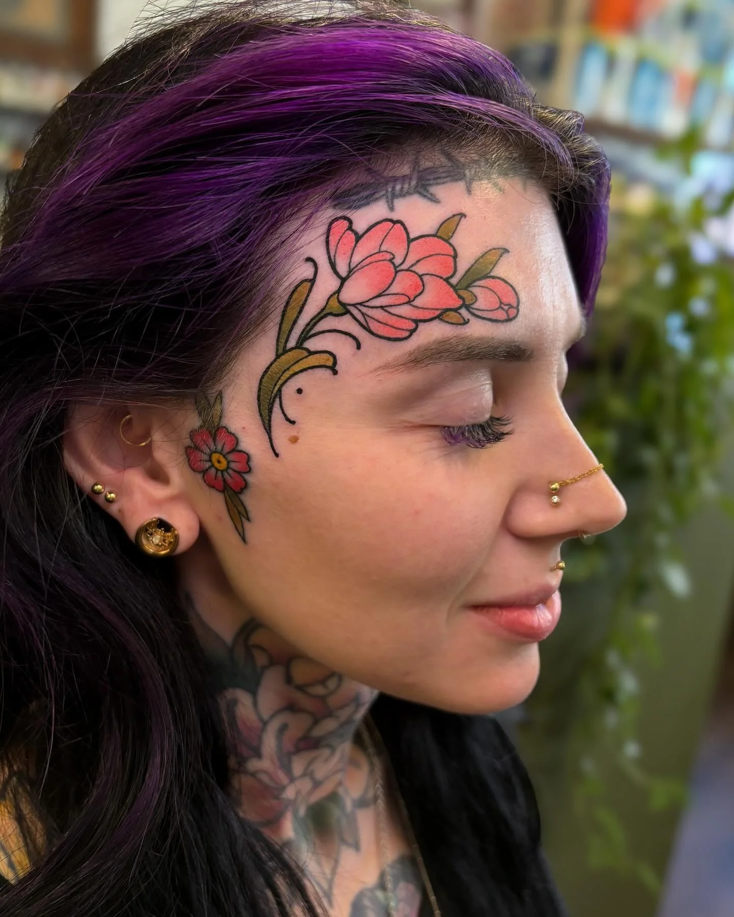 A face tat is always a good idea! Huge love to one of my dearest friends @tianna.jade for choosing me to tattoo her beautiful face, taking care of Lola the menace and always being up for drunk trolley rides down the high street ❤️

Made with love at 