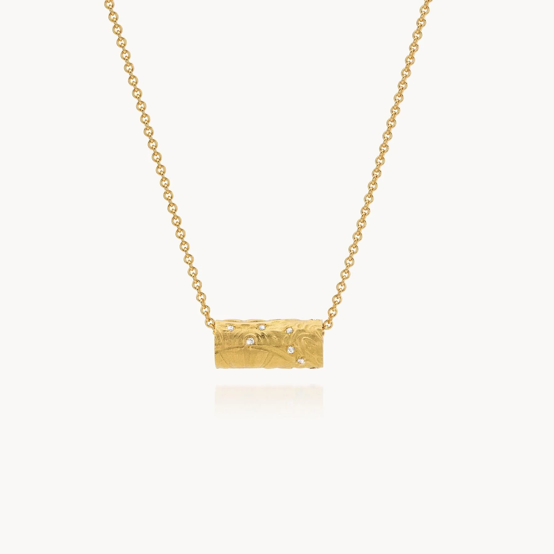 Thesan Flora - Tubular Diamond Pendant
