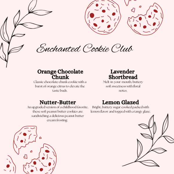 All cookies are infused at 25 mgs each Each box includes 8 cookies (two of each flavor) (2 x 2 in).png
