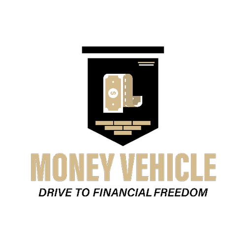 A graphic of a dollar bill in front of a magnifying glass above a brick wall, with the words "Money Vehicle" below.