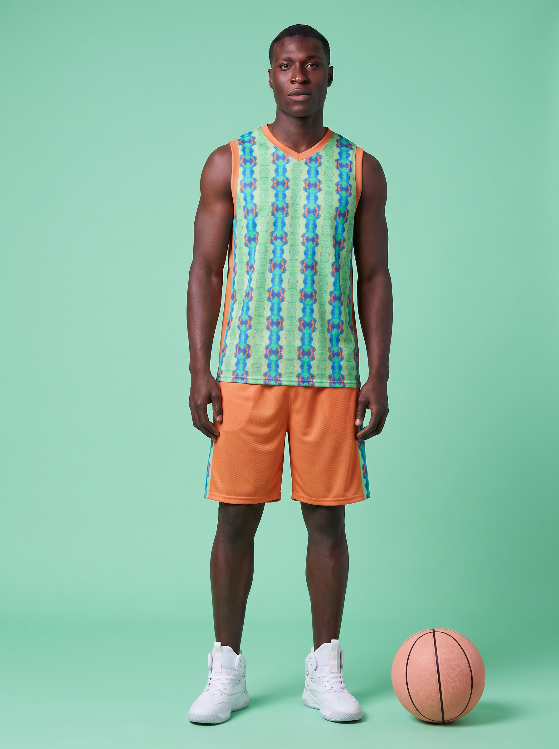" In the Clouds " Men's basketball jersey