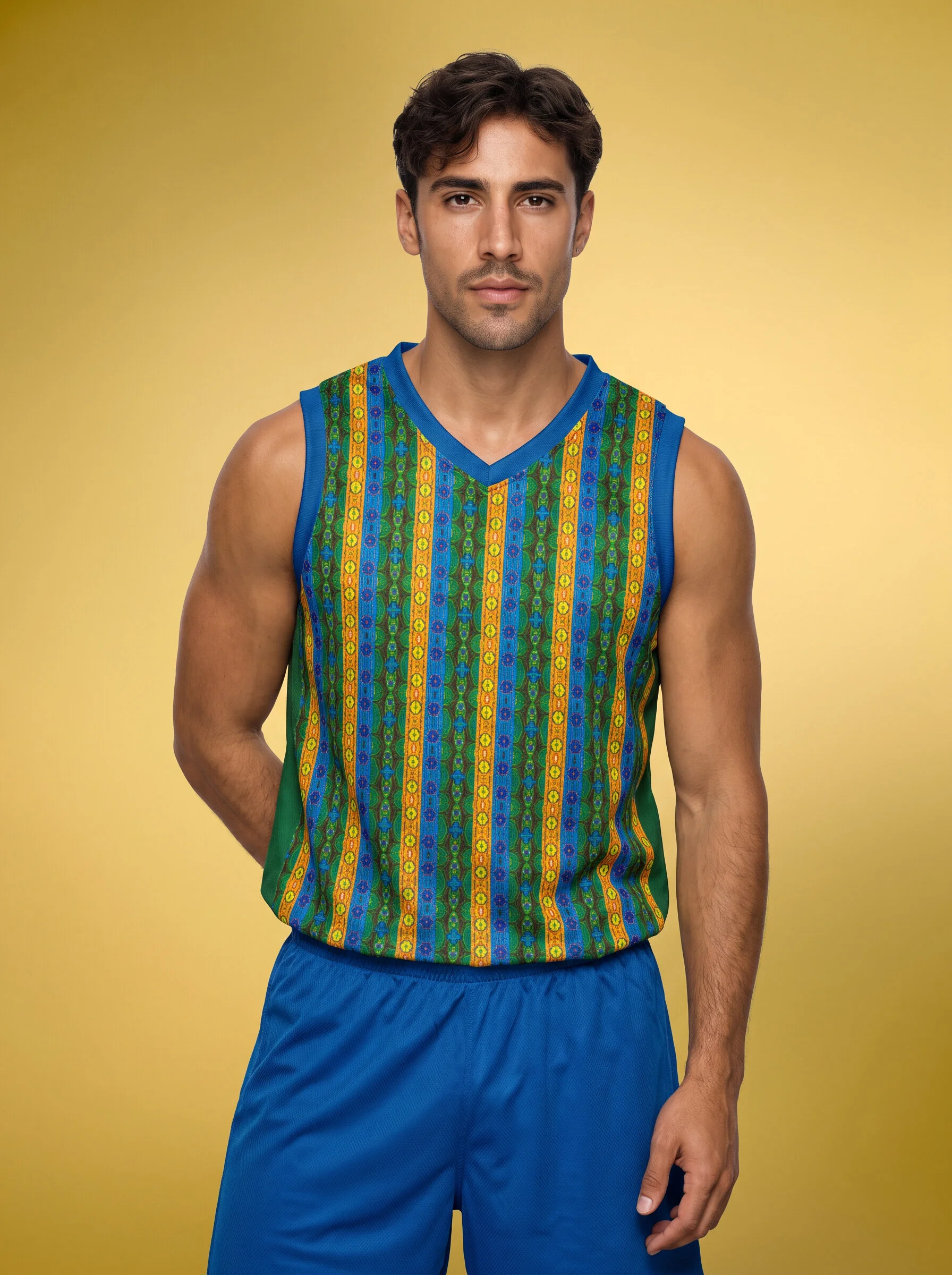 "Preppy " Men's Recycled basketball jersey