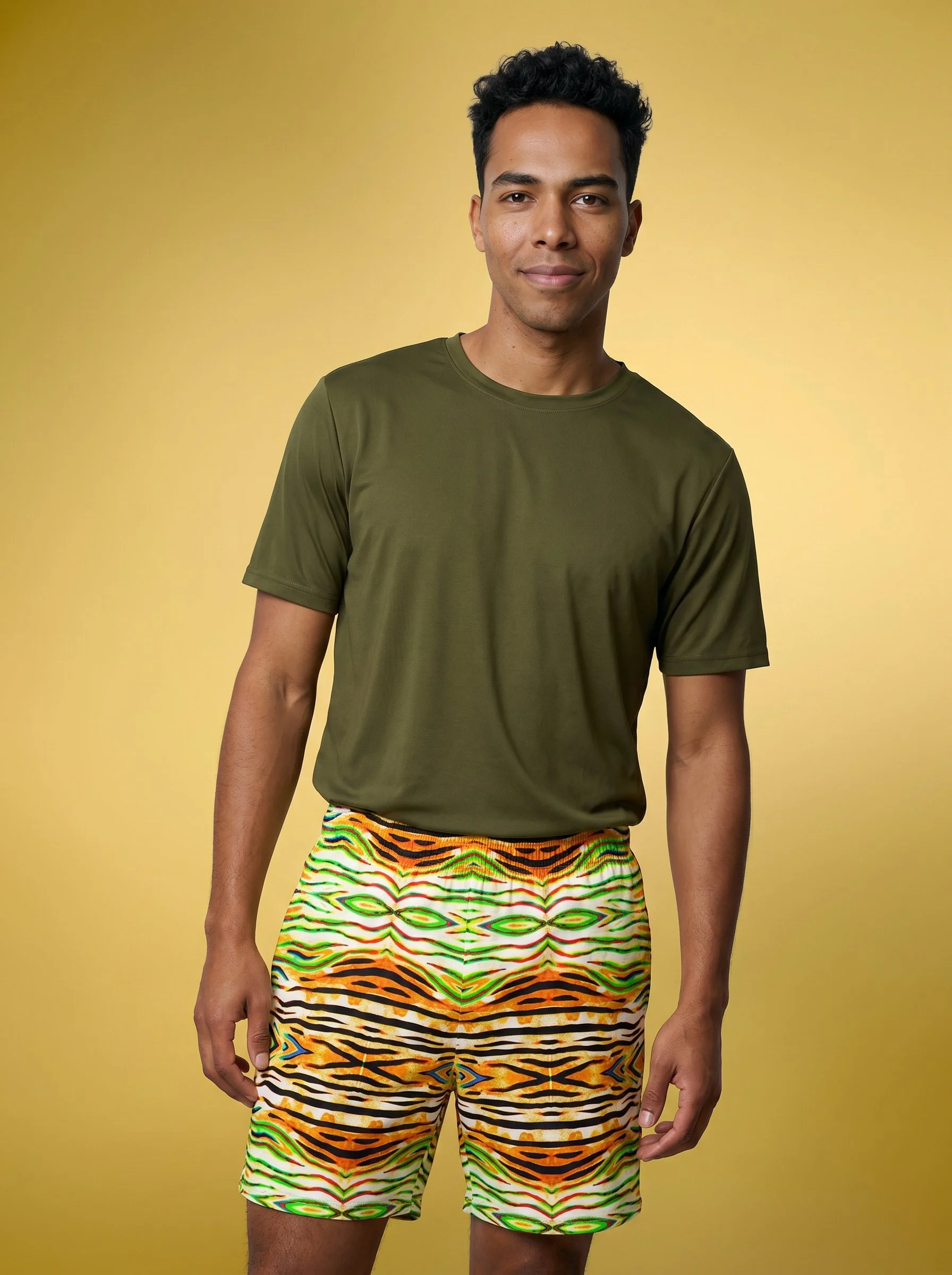 " Heat IS Rising " Men's Recycled Swim Trunks