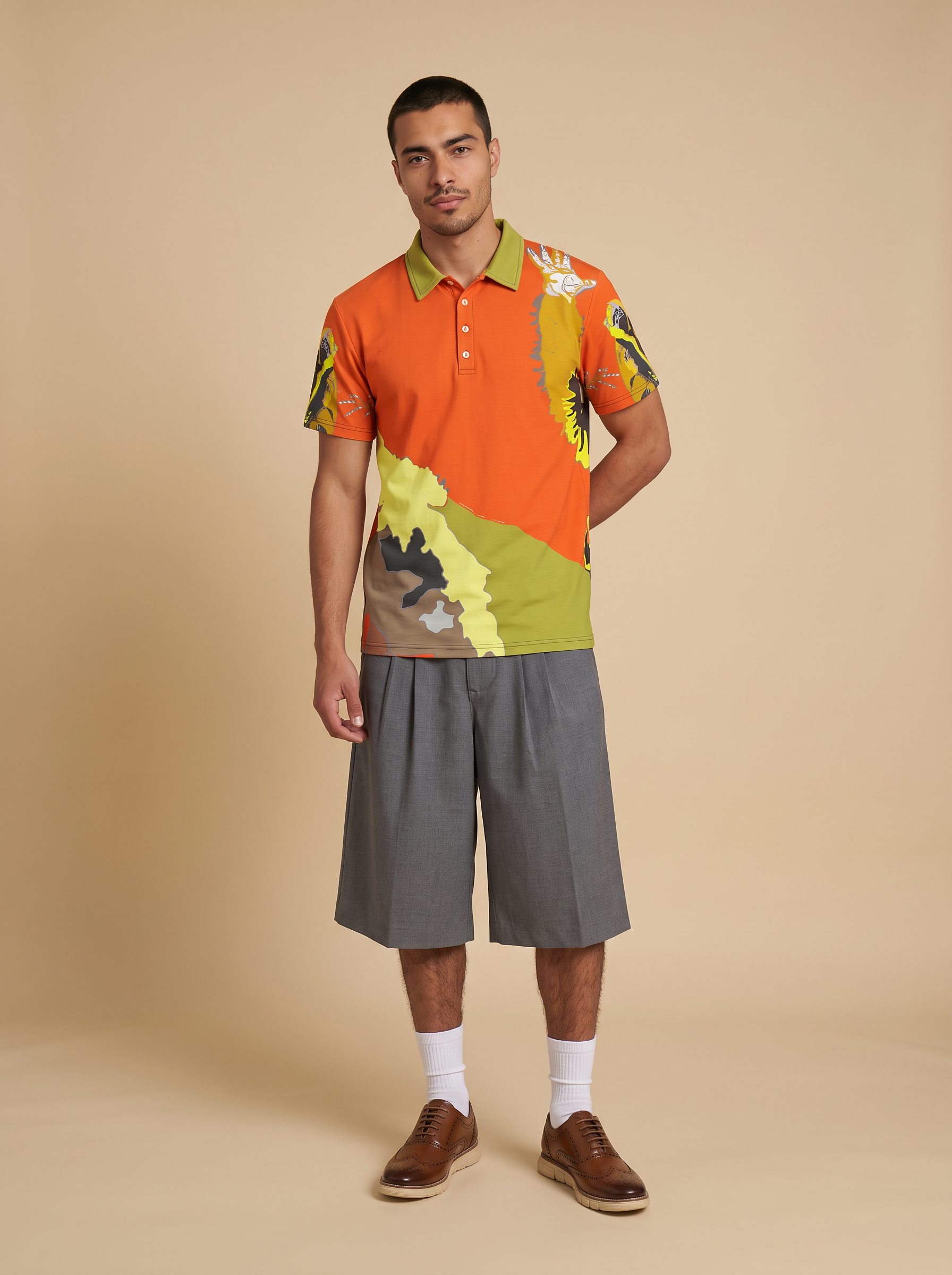 " uMonkey " Men’s slim fit polo
