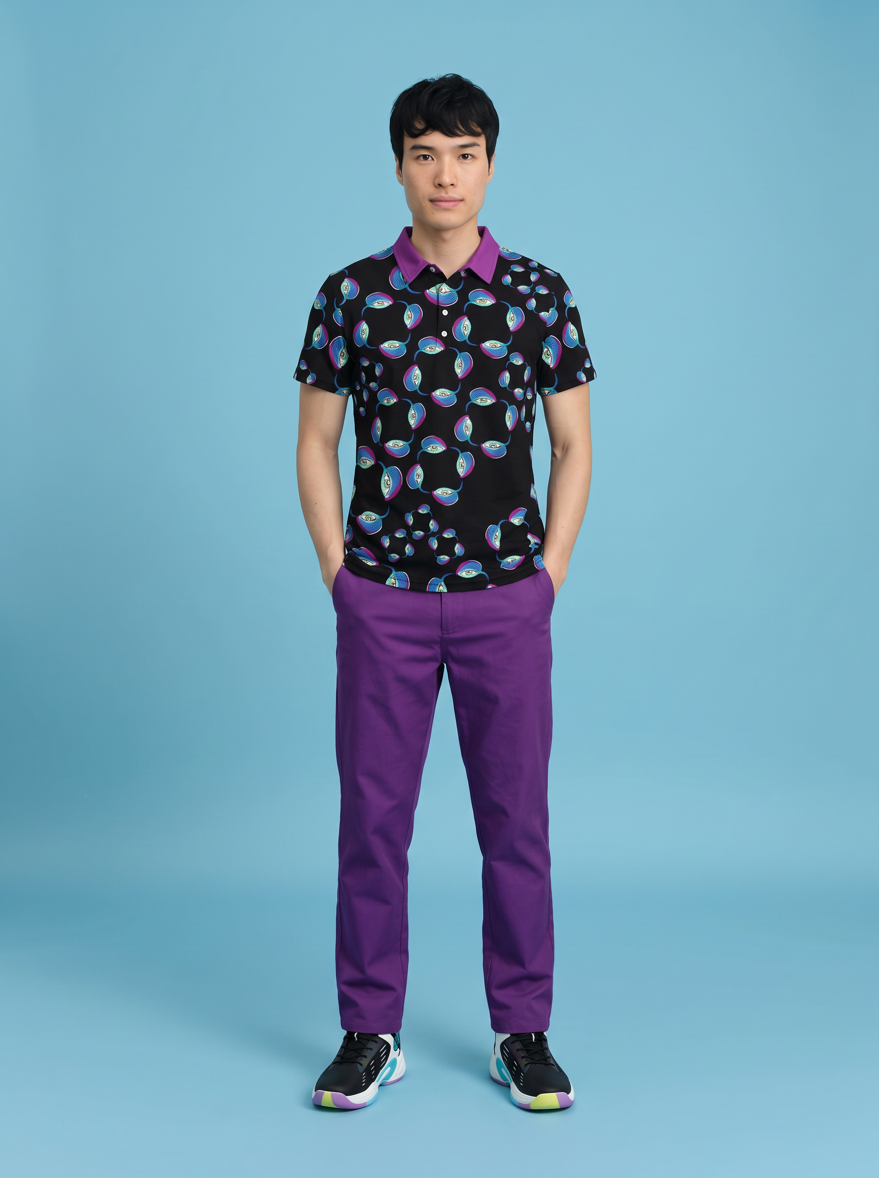 " Blue Eyez " Men’s slim fit polo