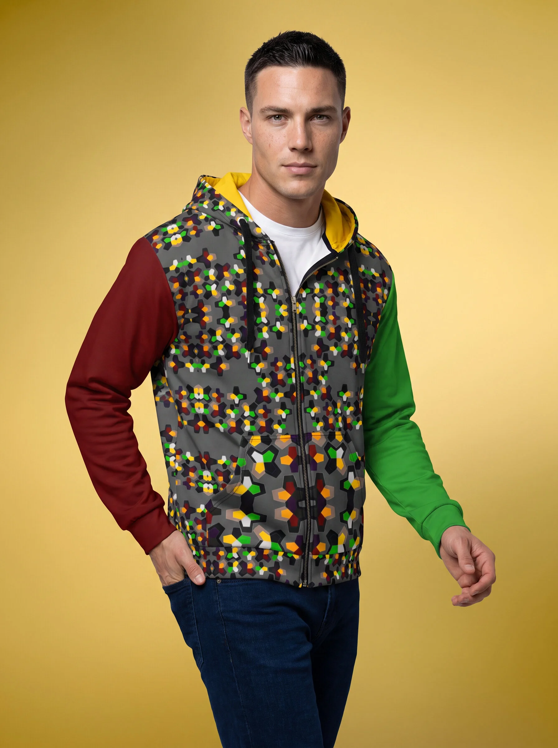 " Science Guy" Men's zip hoodie