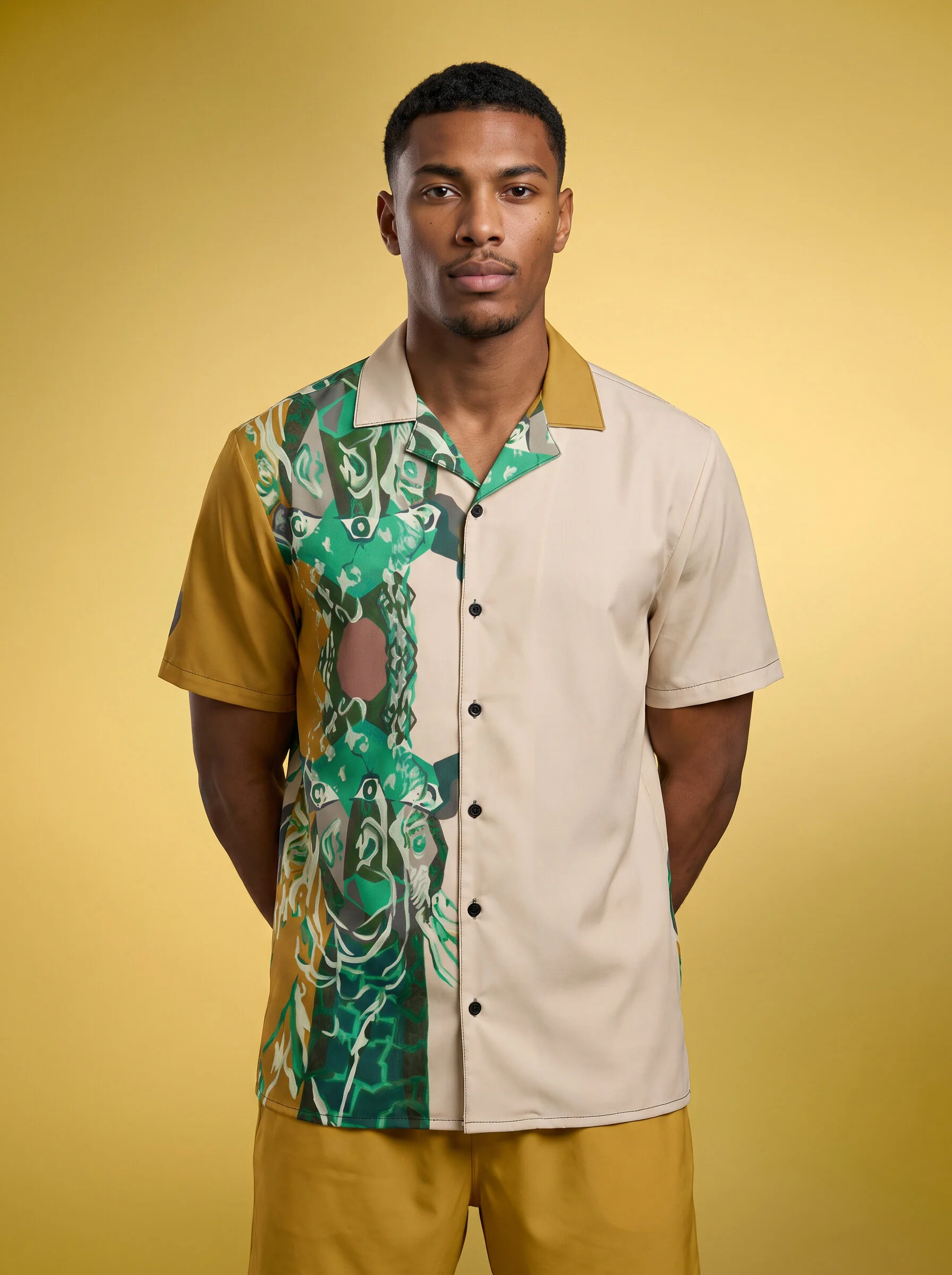 " Wild Circus " Men's Loungewear Button Shirt