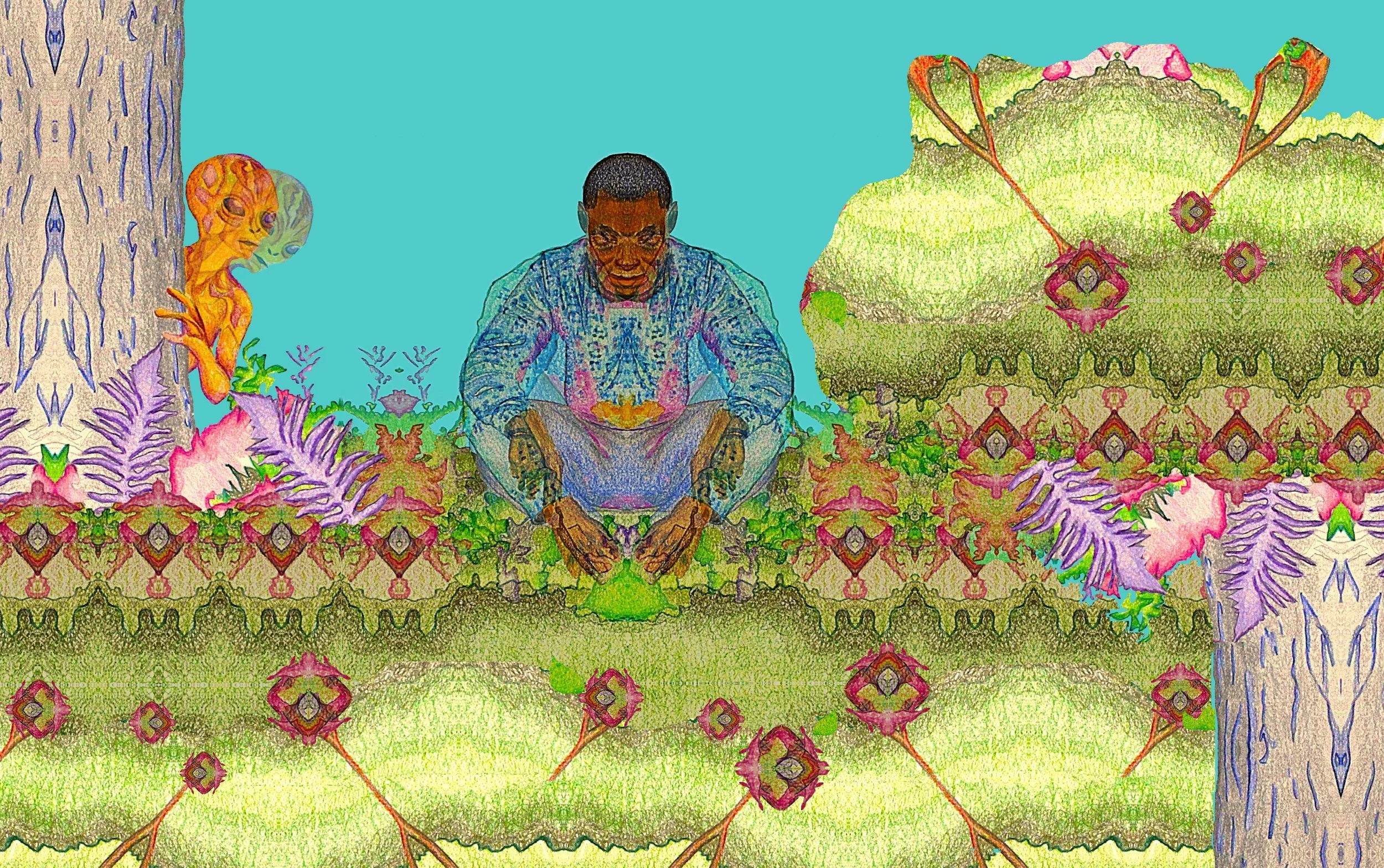 The Gardener Mixed Media — Colored Pencil & Graphic Design 24