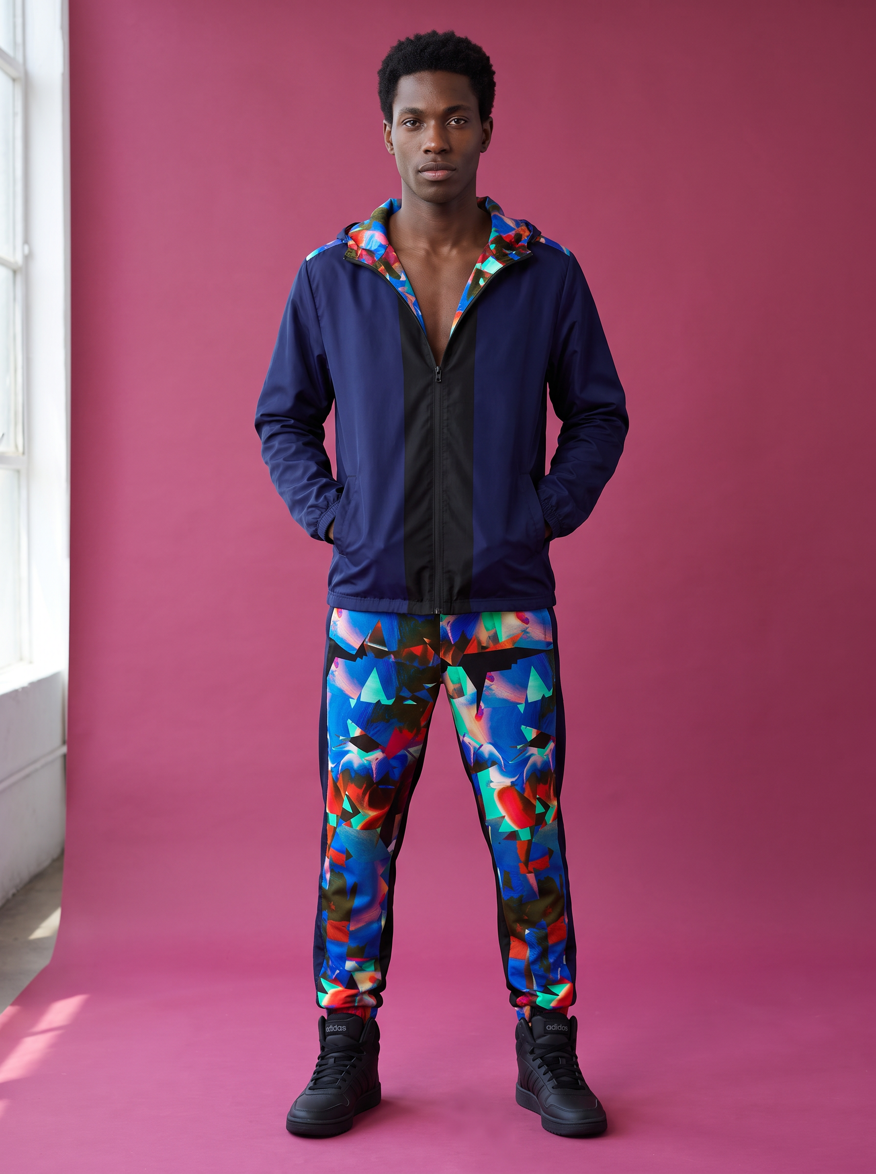 " Tribal Tech " Men’s windbreaker (multicolored)