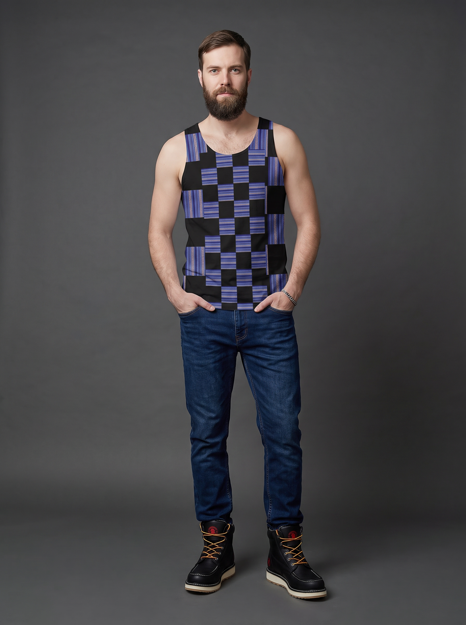 " Checked " Tank Top
