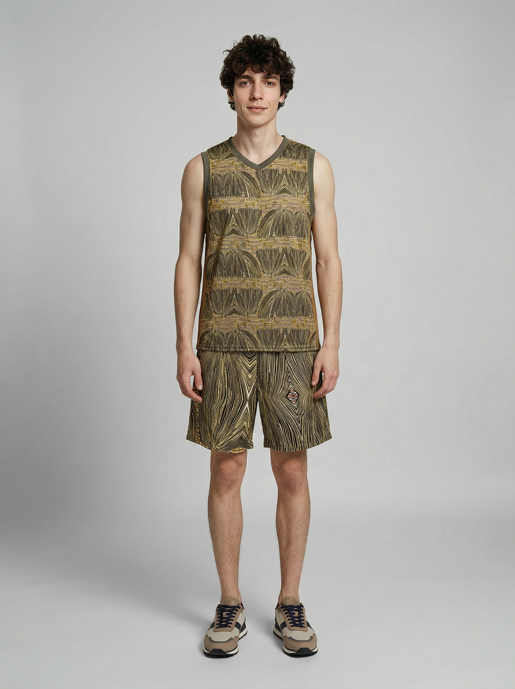 " Shade " Recycled Men's basketball jersey