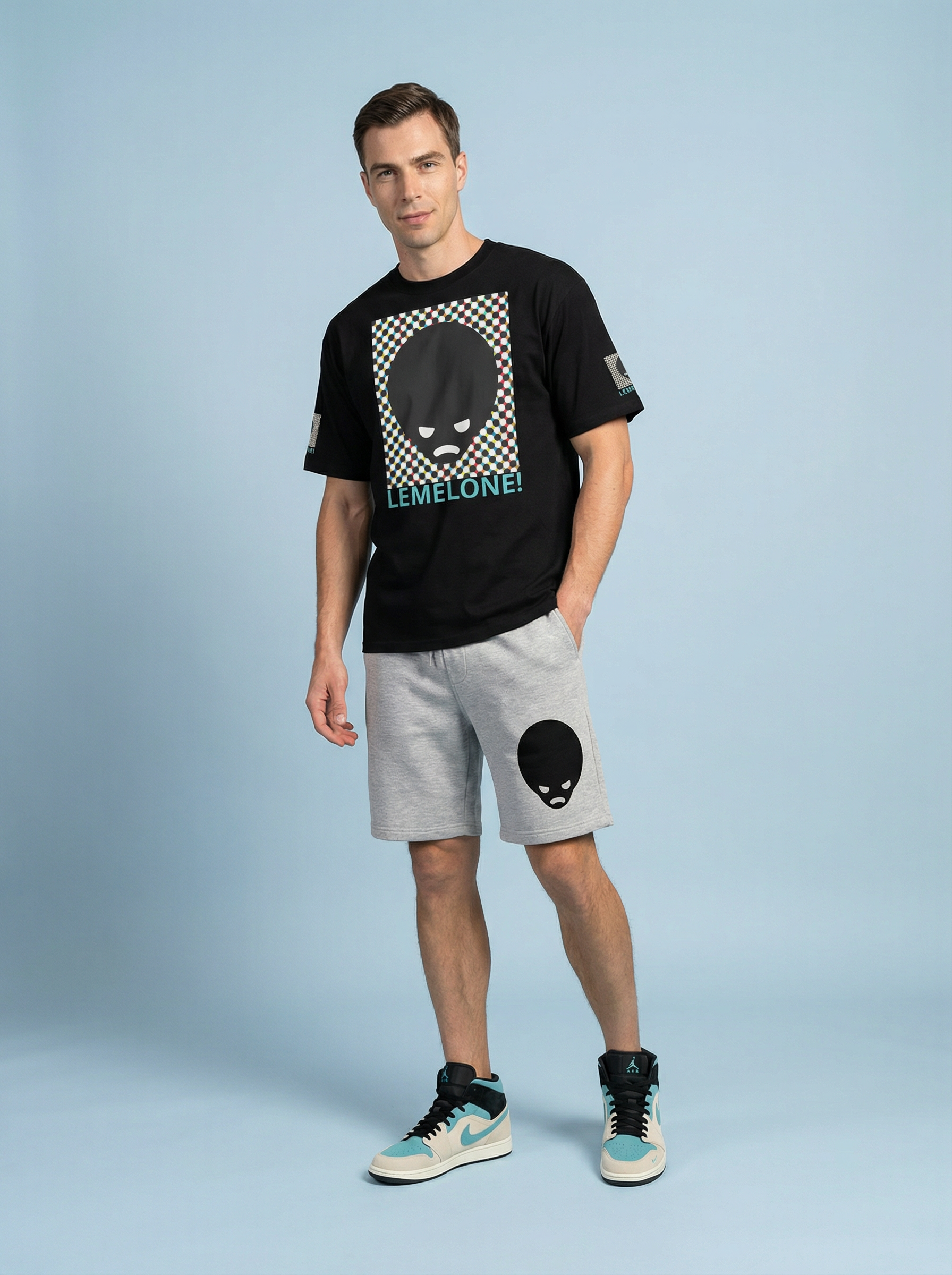 " Lemelone! " Men's Oversized heavyweight t-shirt