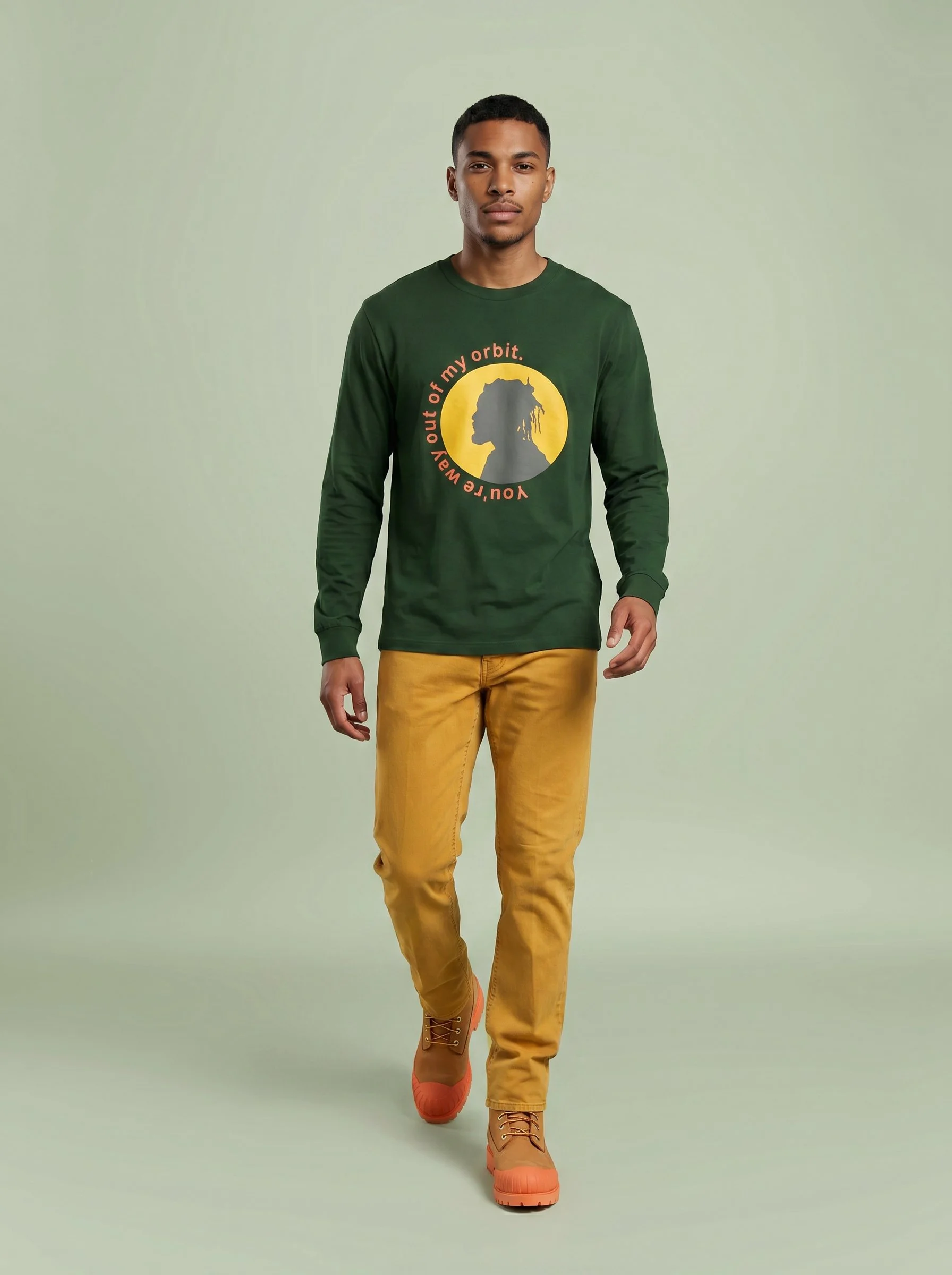 " Message from Afar " Men’s Long Sleeve Shirt