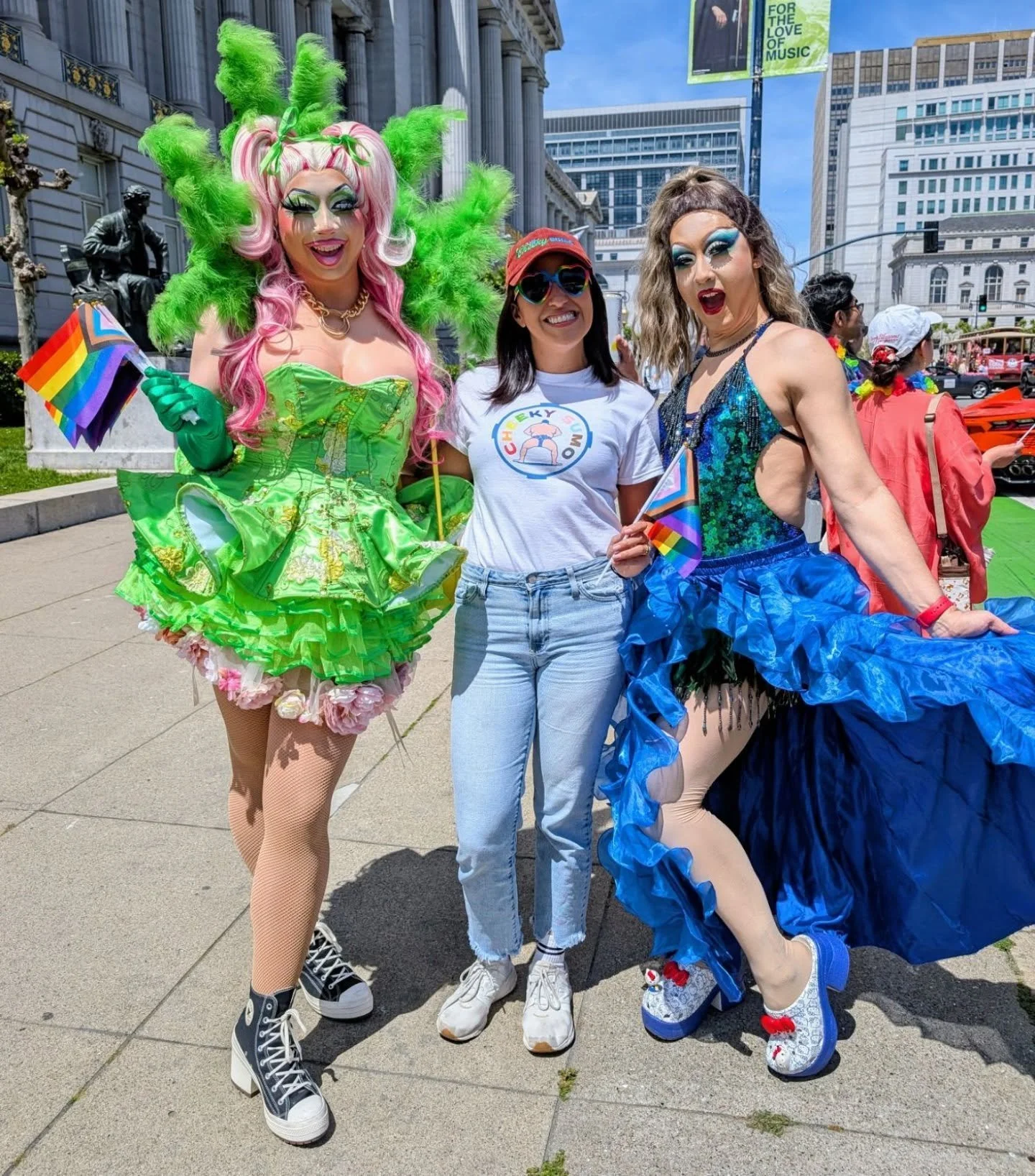 Happy Pride Month from Cheeky Sumo! Building an inclusive brand is something we're genuinely proud of &mdash; and this photo says it all.

Rock your Cheeky Pride this month at cheekysumo.com 🌈

#HappyPride #PrideMonth #sumopride #Pride2026
