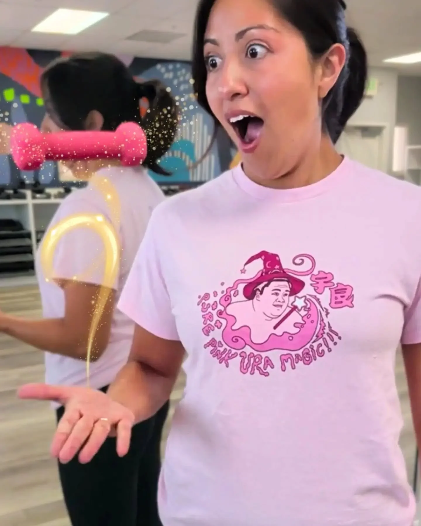 We didn't hire a magician. We just have the right shirt. ✨ He's magic on the dohyo - now he's magic on your shirt. Pure Pink Ura Magic is available now at cheekysumo.com. 

Shop the tee, women's tee, and hoodie! 

#SumoWrestling #Ura #PurePinkUraMagi