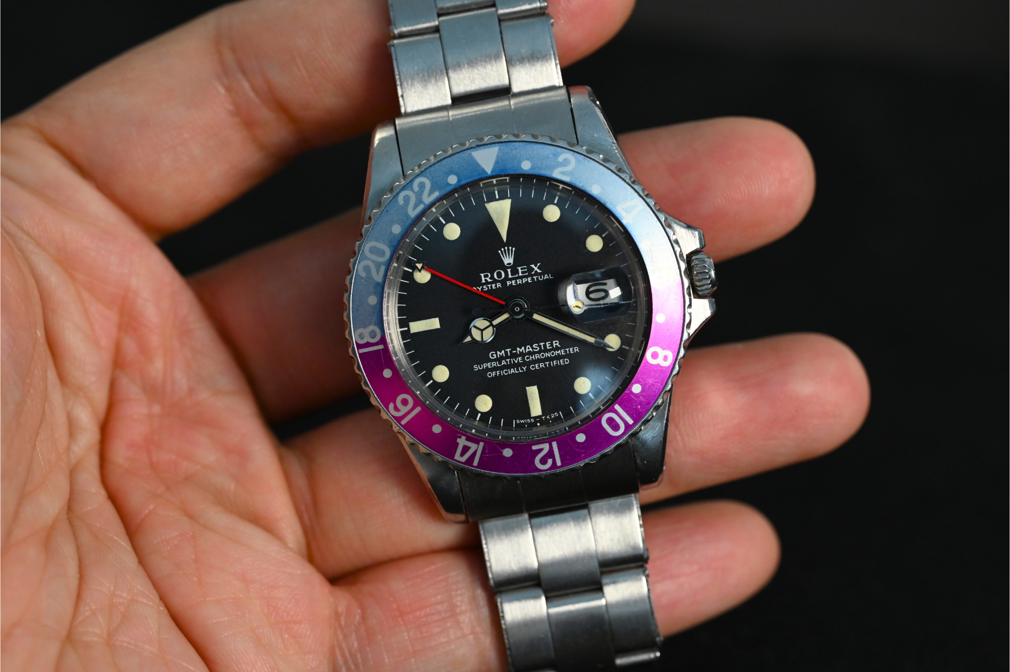 Rolex 1675 GMT-Master Zinc Sulfide “Fuchsia”
