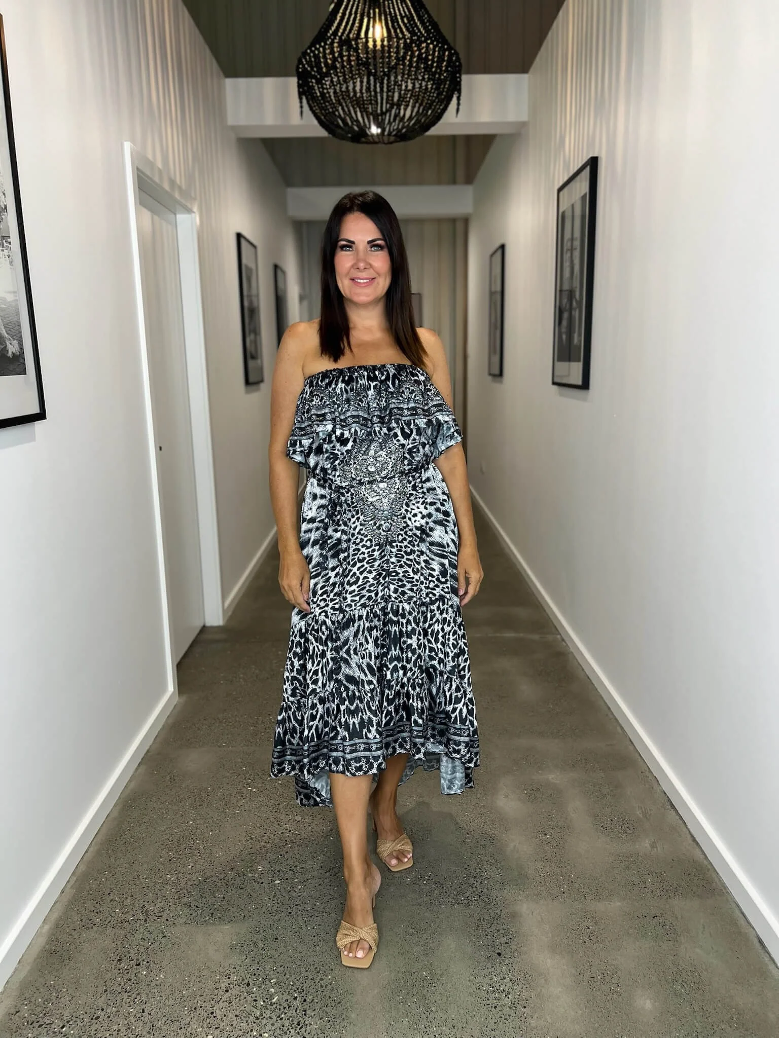 KSS-dress-hire-Kerry-Brownell-Hi-Lo-Maxi-Dress-Leopard print-black-and-white-7.jpeg