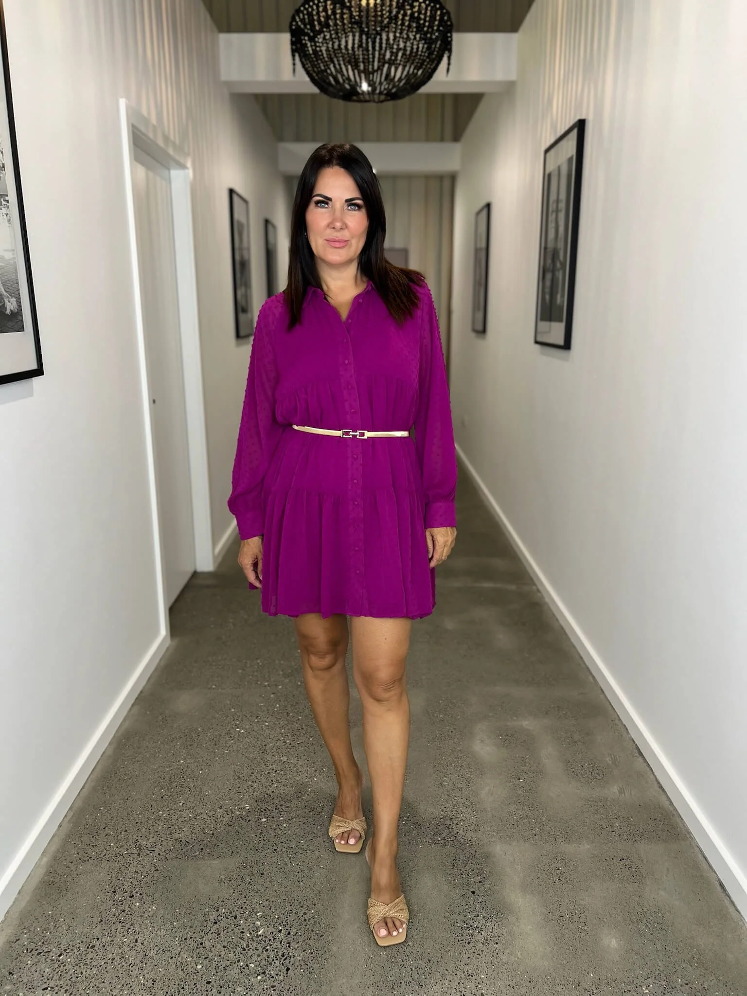 Maroon Short Dress